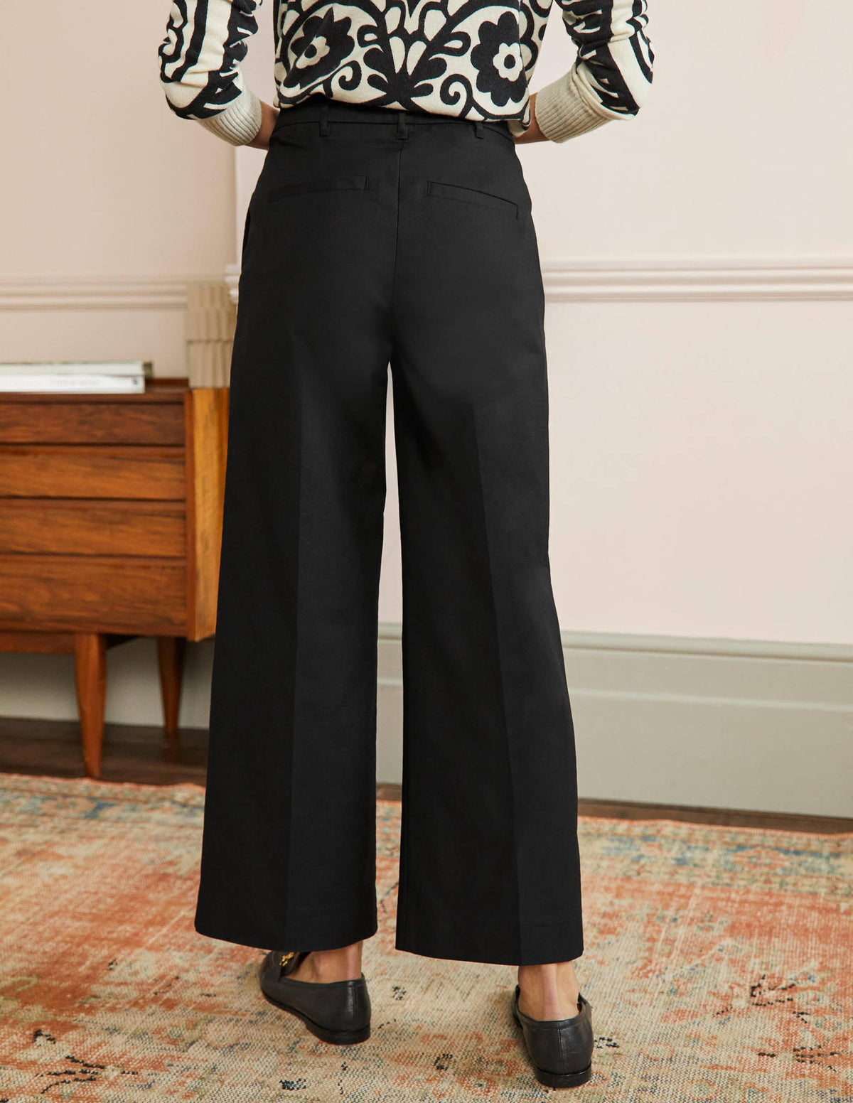 High Waisted Richmond Trousers-Black - Image 3