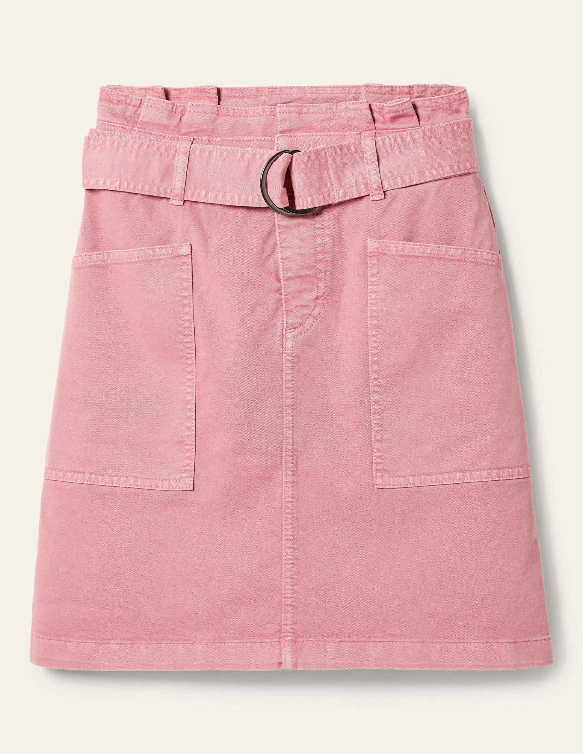 Paperbag Tie Skirt-Cherry Smoothie-5