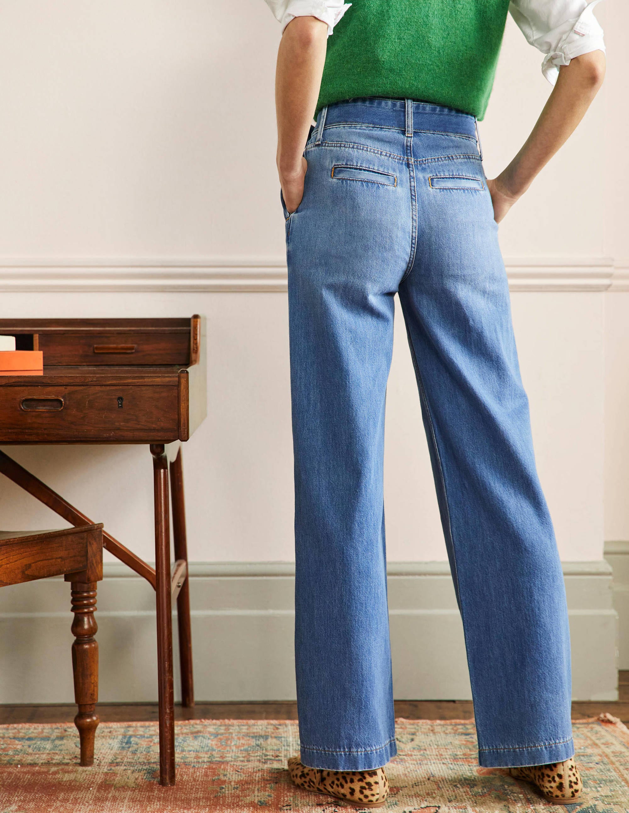 Wideleg Slouchy Jeans-Light Vintage - Image 3