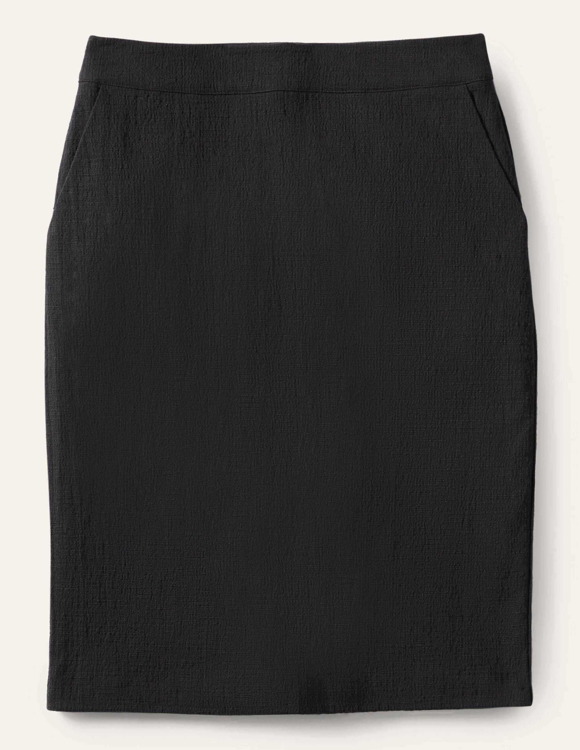 Textured Pencil Skirt-Black - Image 5