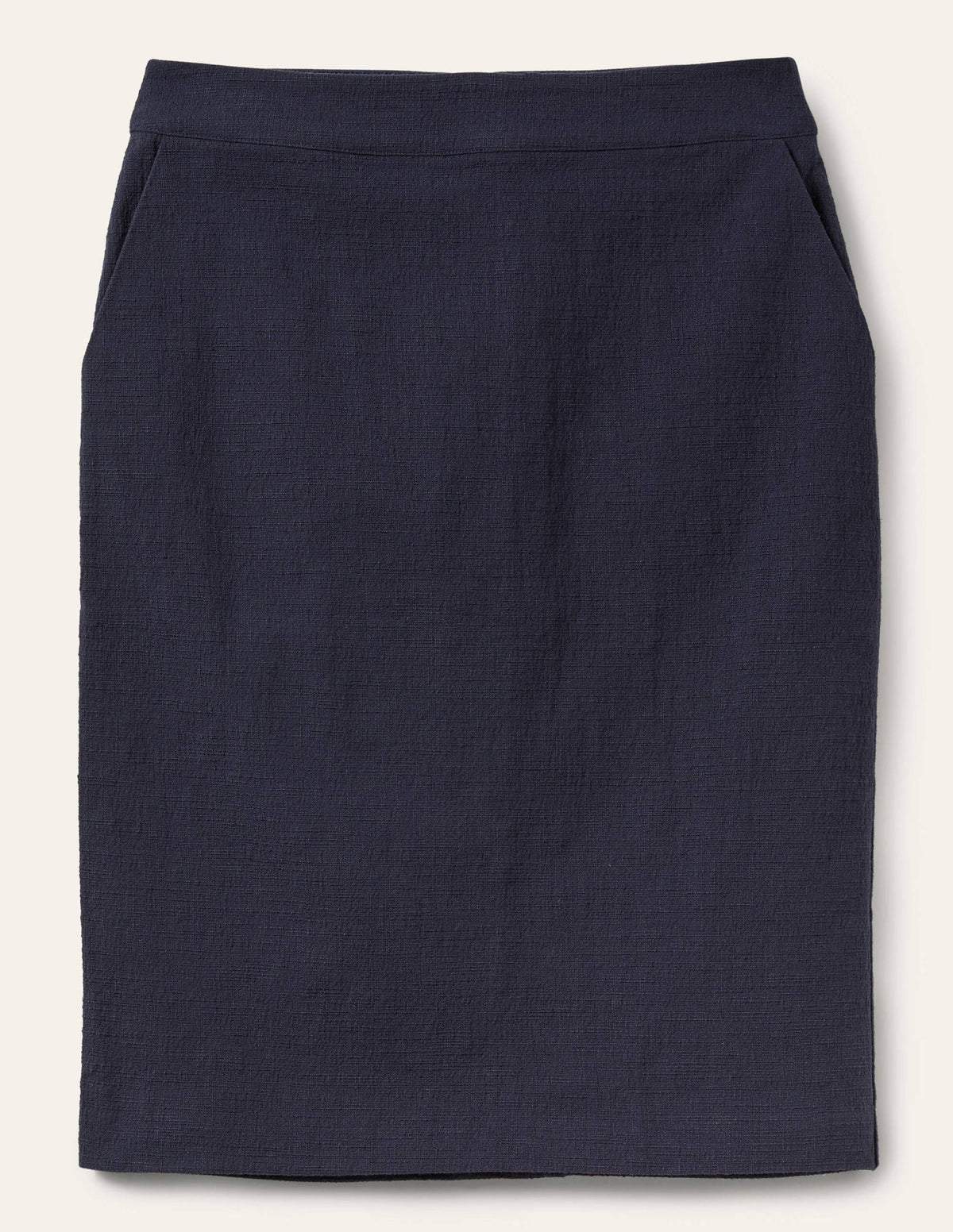 Textured Pencil Skirt-Navy - Image 5