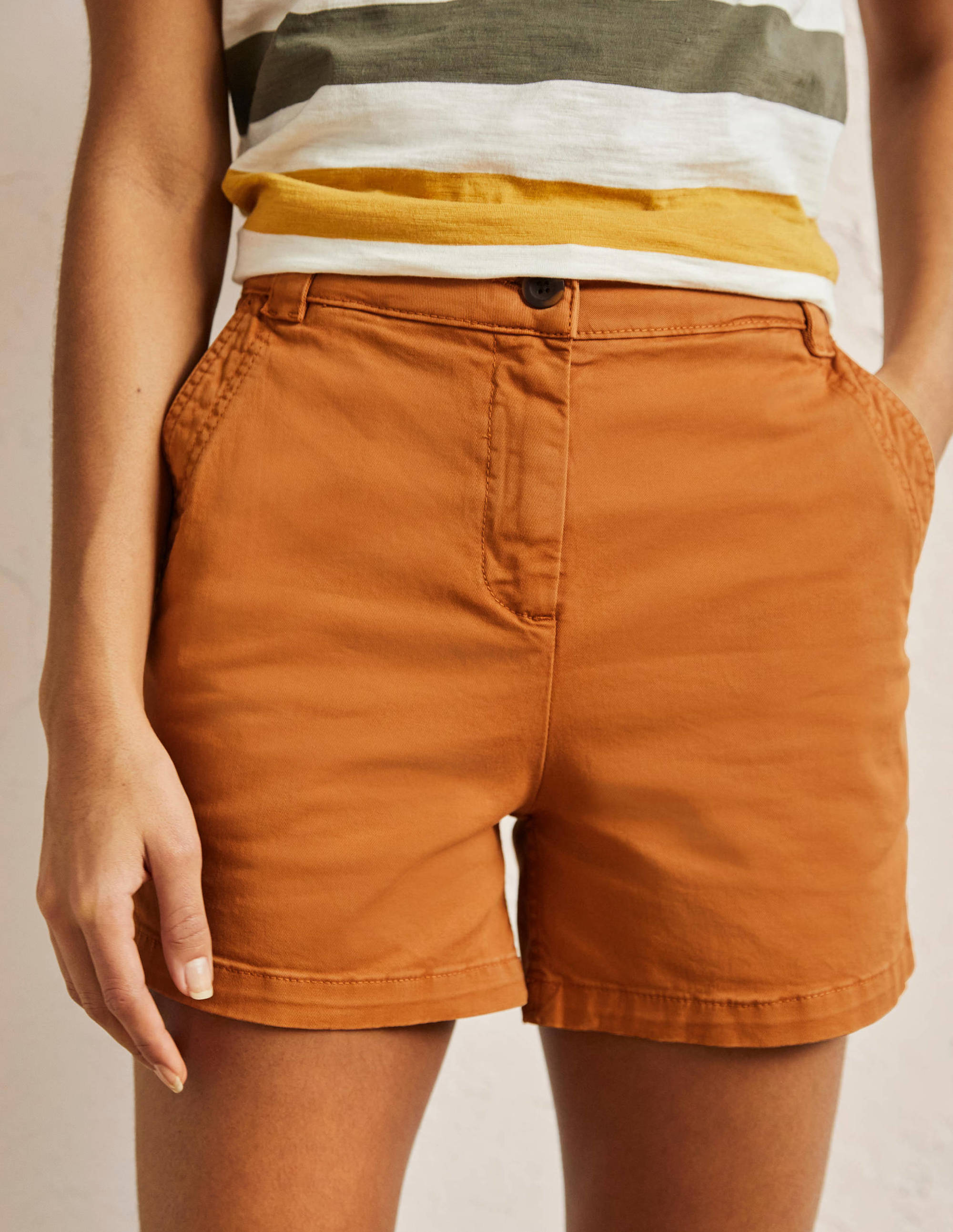 Classic Chino Shorts-Teak Wood Brown - Image 2