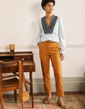 Classic Chino Trousers-Teak Wood Brown