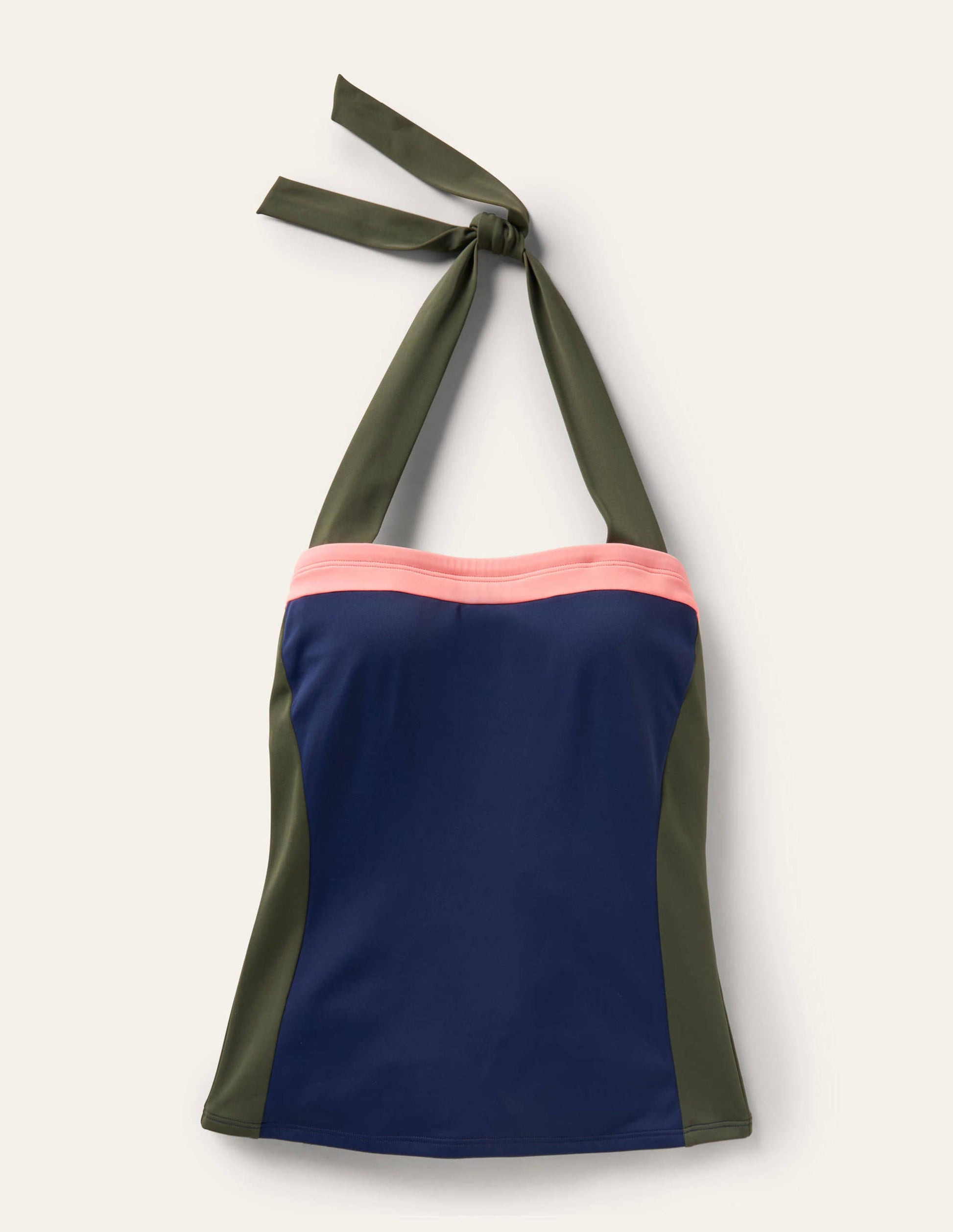 Santorini Tankini Top-French Navy Colourblock-5