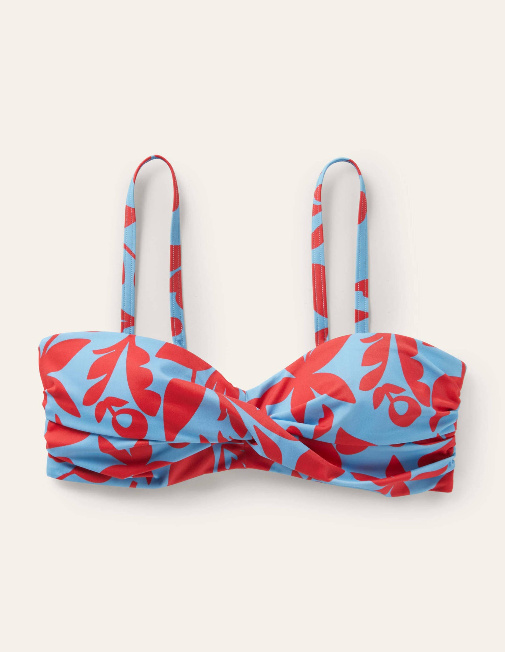 Catania Cup-size Bikini Top-Dusty Blue, Abstract Leaf-4