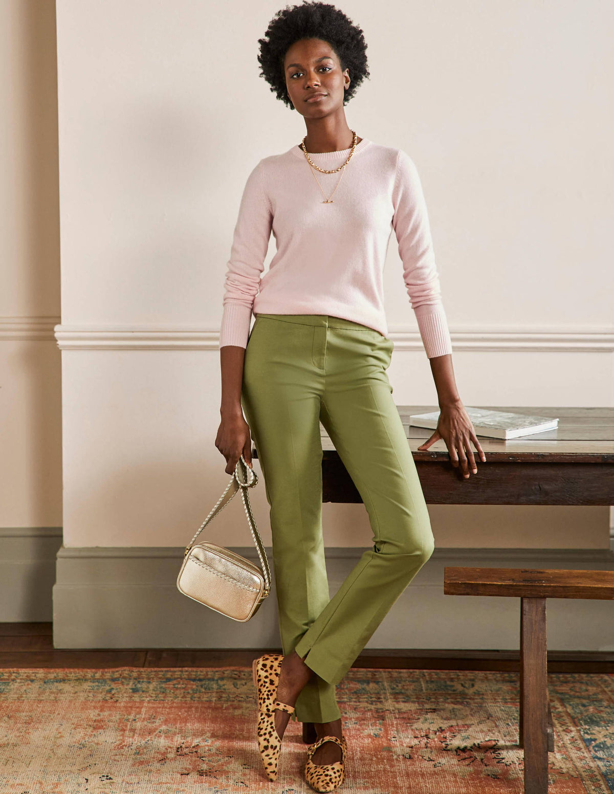 Richmond Trouser-Pea Green-1