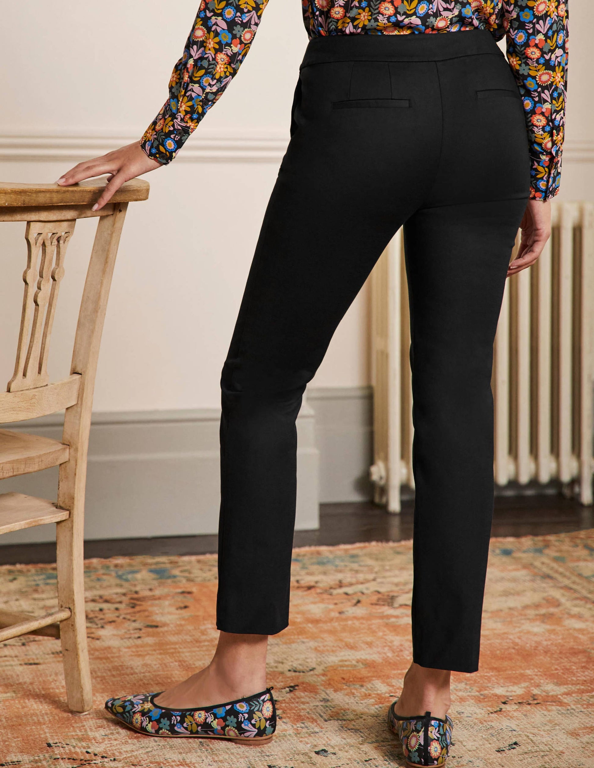 Richmond 7/8 Trouser-Black-3