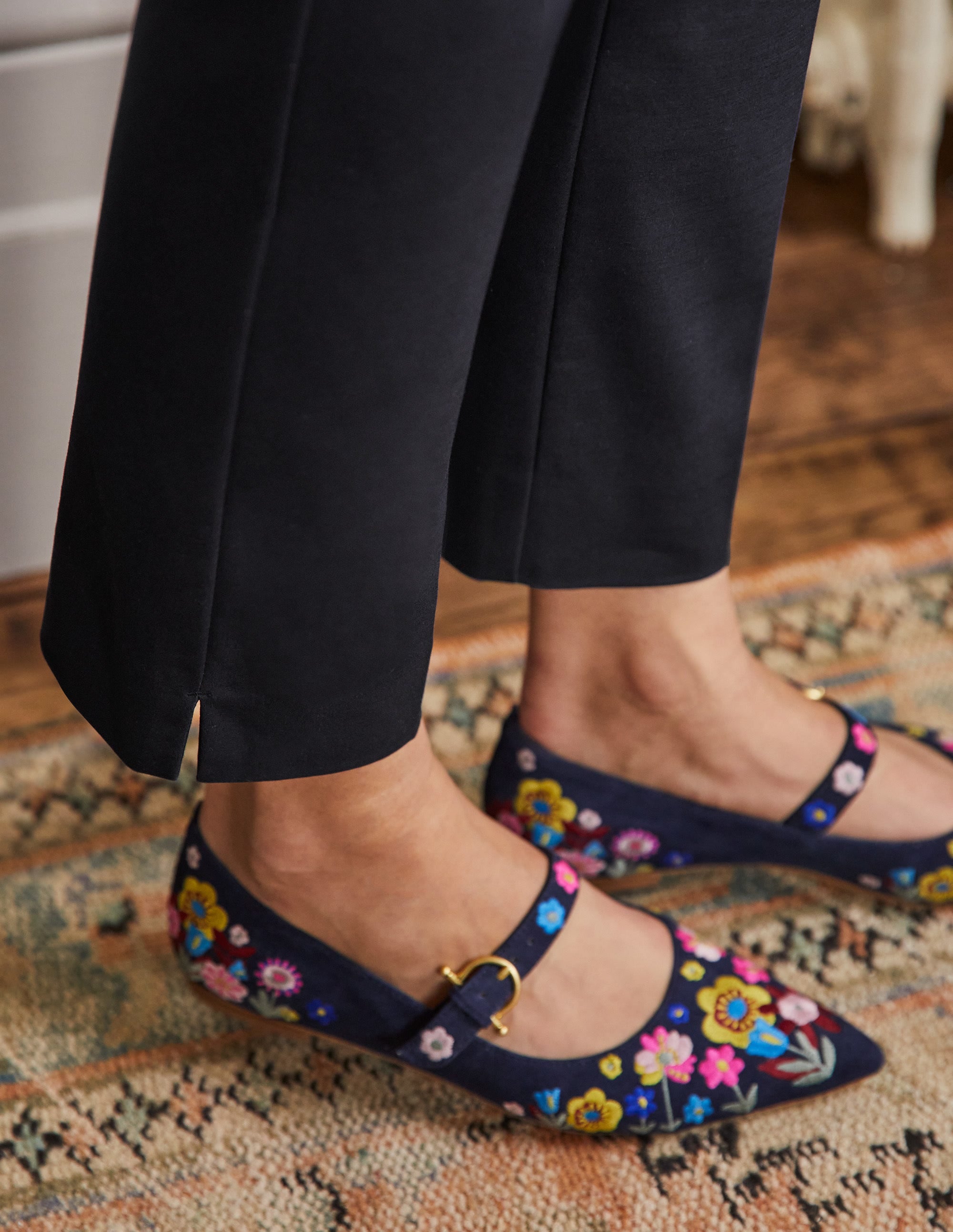 Richmond 7/8 Trouser-Navy - Image 2