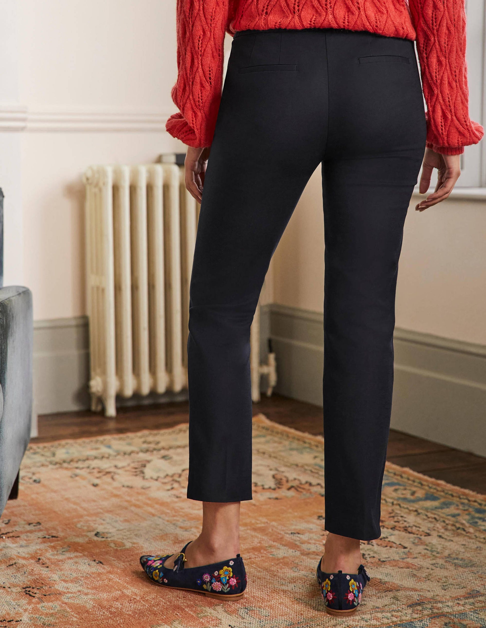 Richmond 7/8 Trouser-Navy-3