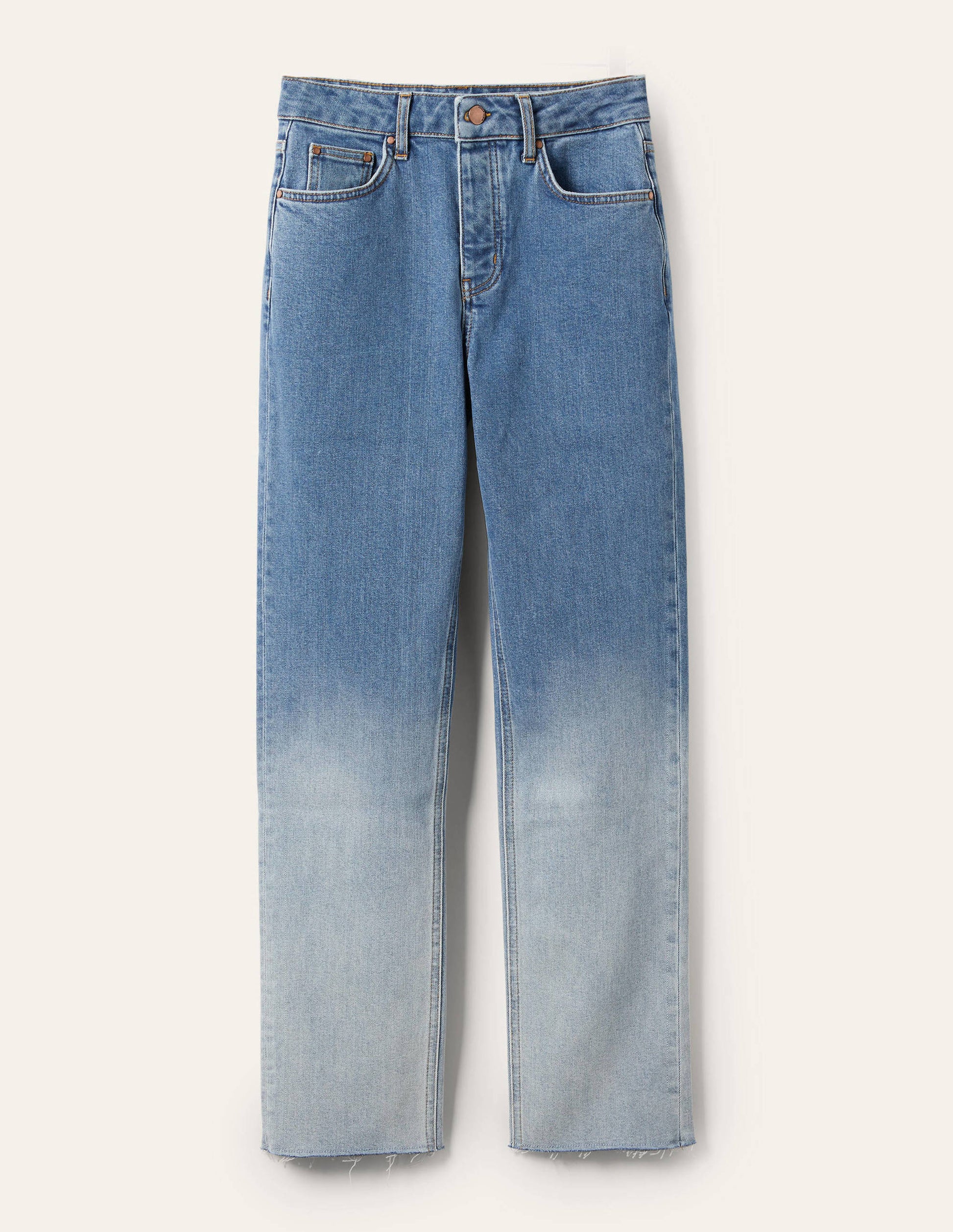 Relaxed Straight Jeans-Light Vintage Ombre-5