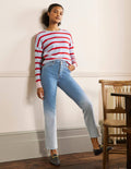 Relaxed Straight Jeans-Light Vintage Ombre