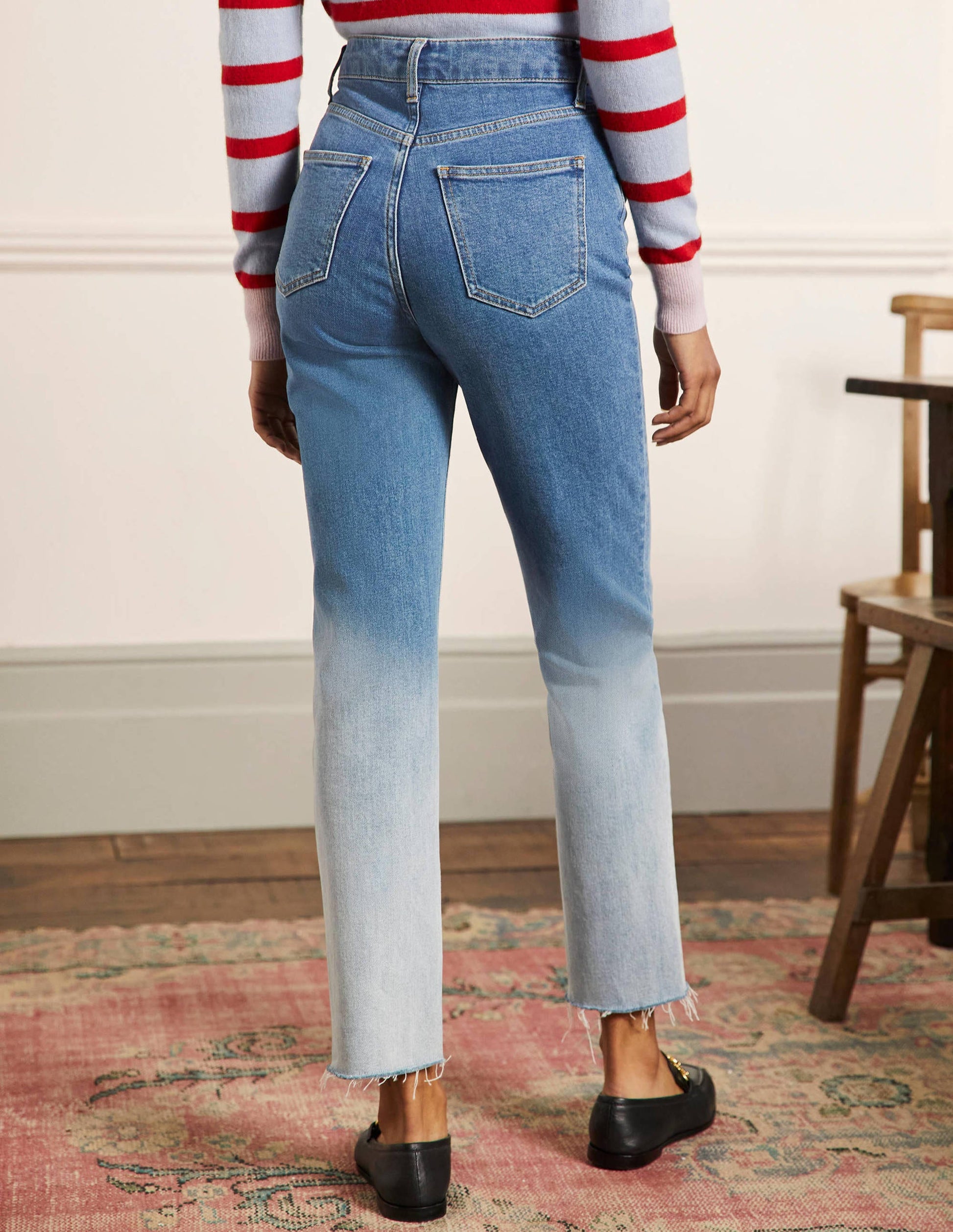 Relaxed Straight Jeans-Light Vintage Ombre-3