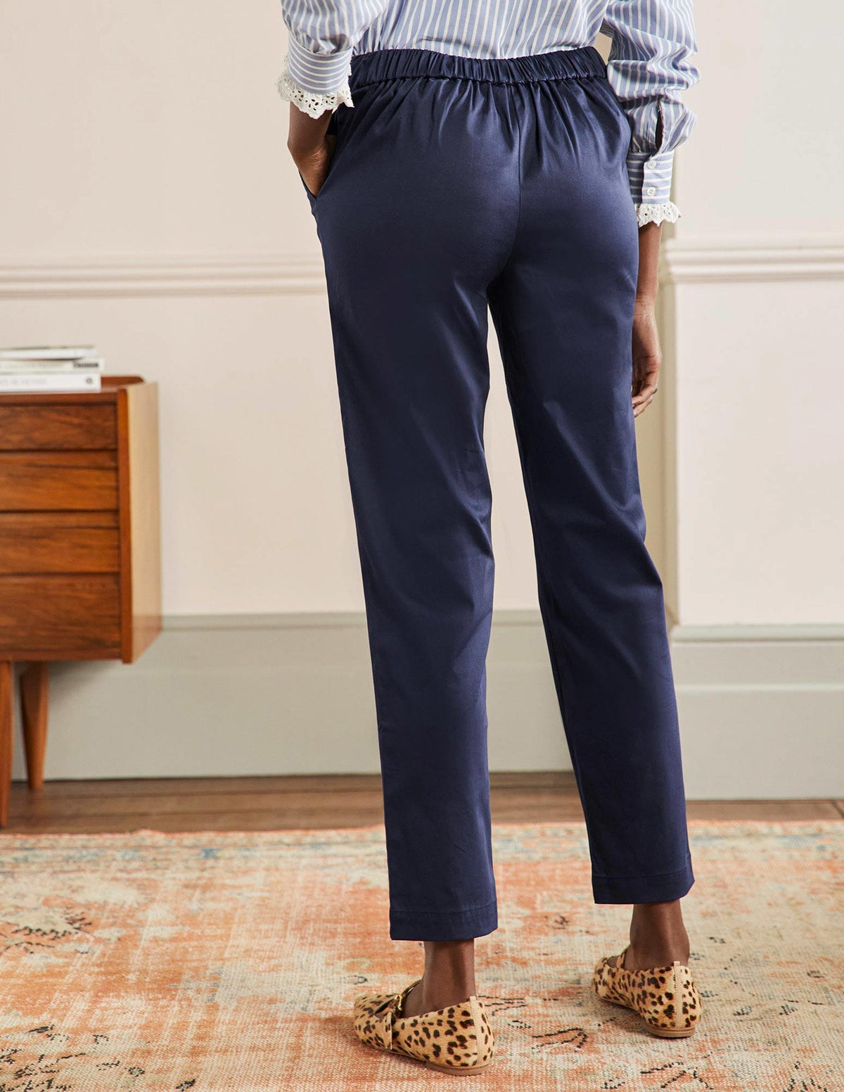 Pull On Trousers-Navy - Image 3