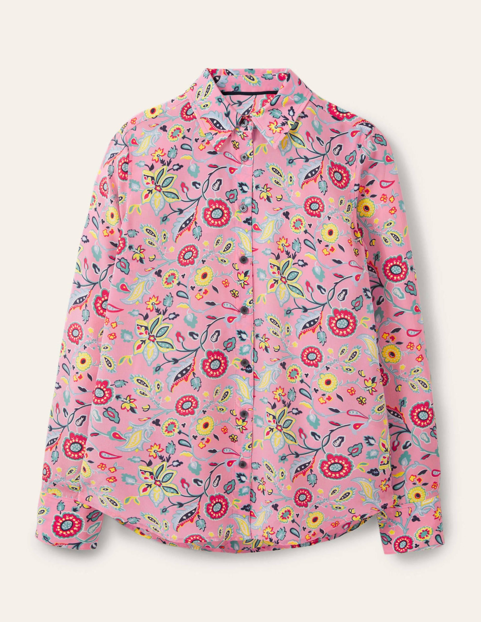 Silk Shirt-Sachet Pink, Opulent Paradise-5