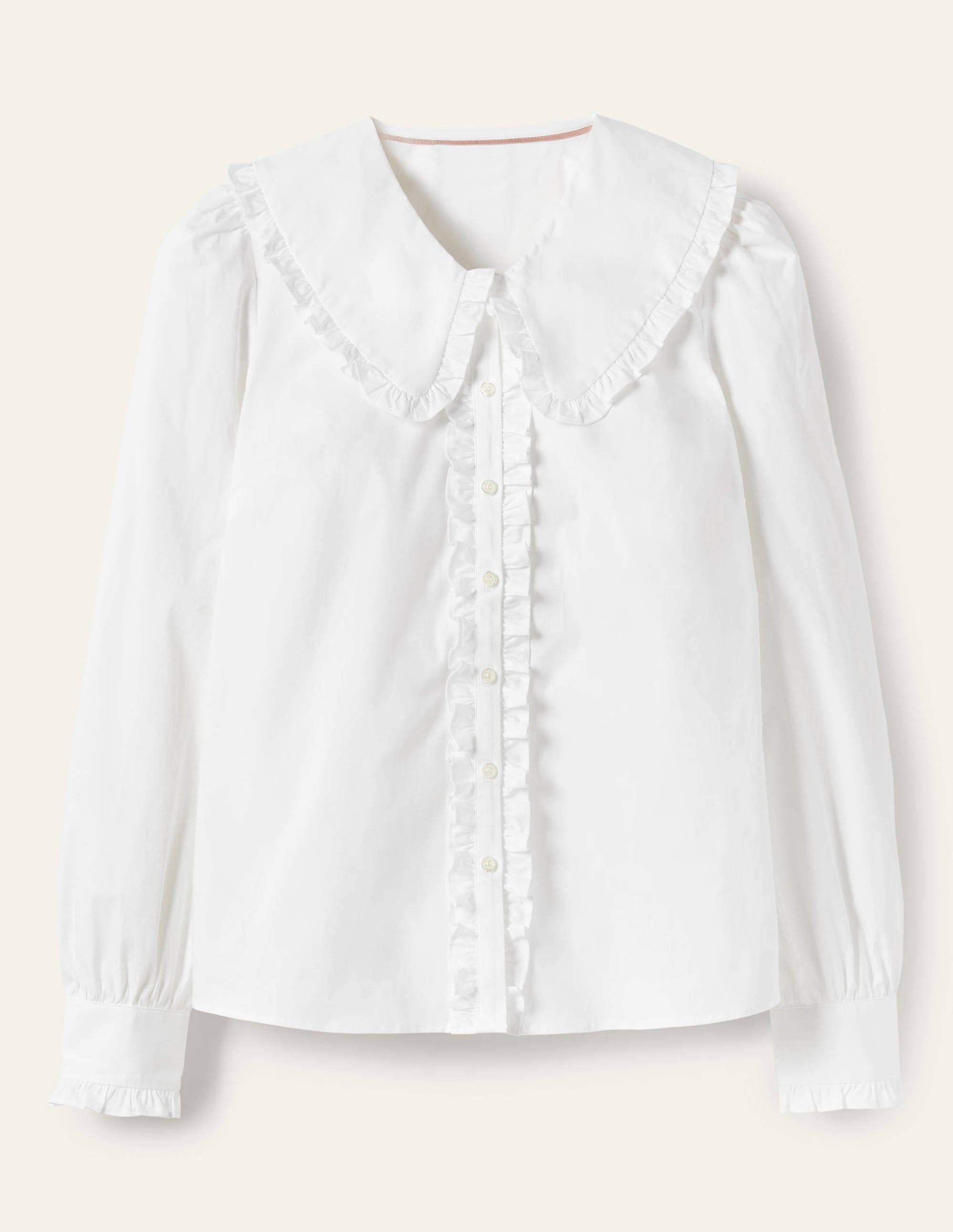 Statement Collar Shirt-White - Image 4