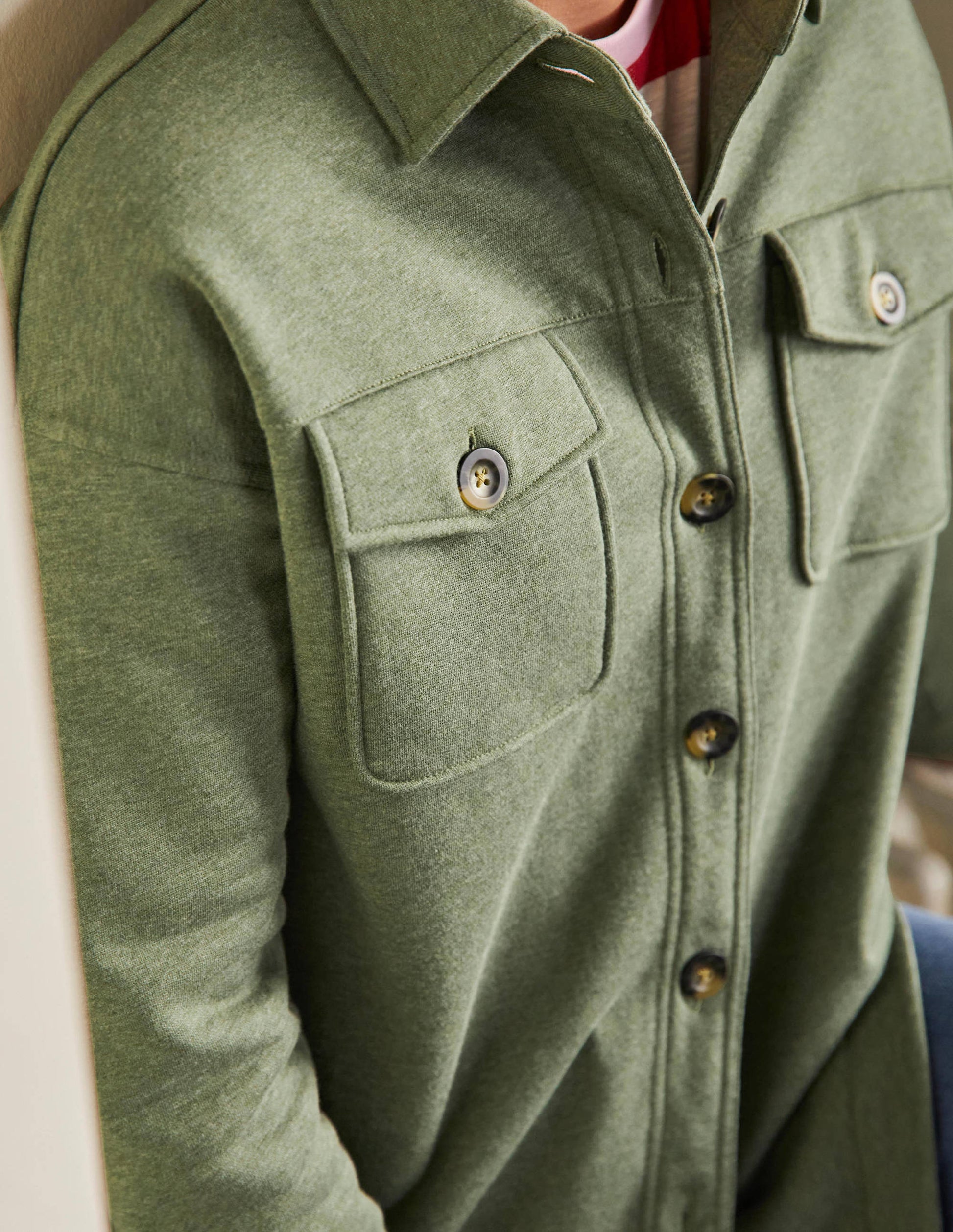 Jersey Shacket-Alder Marl-2