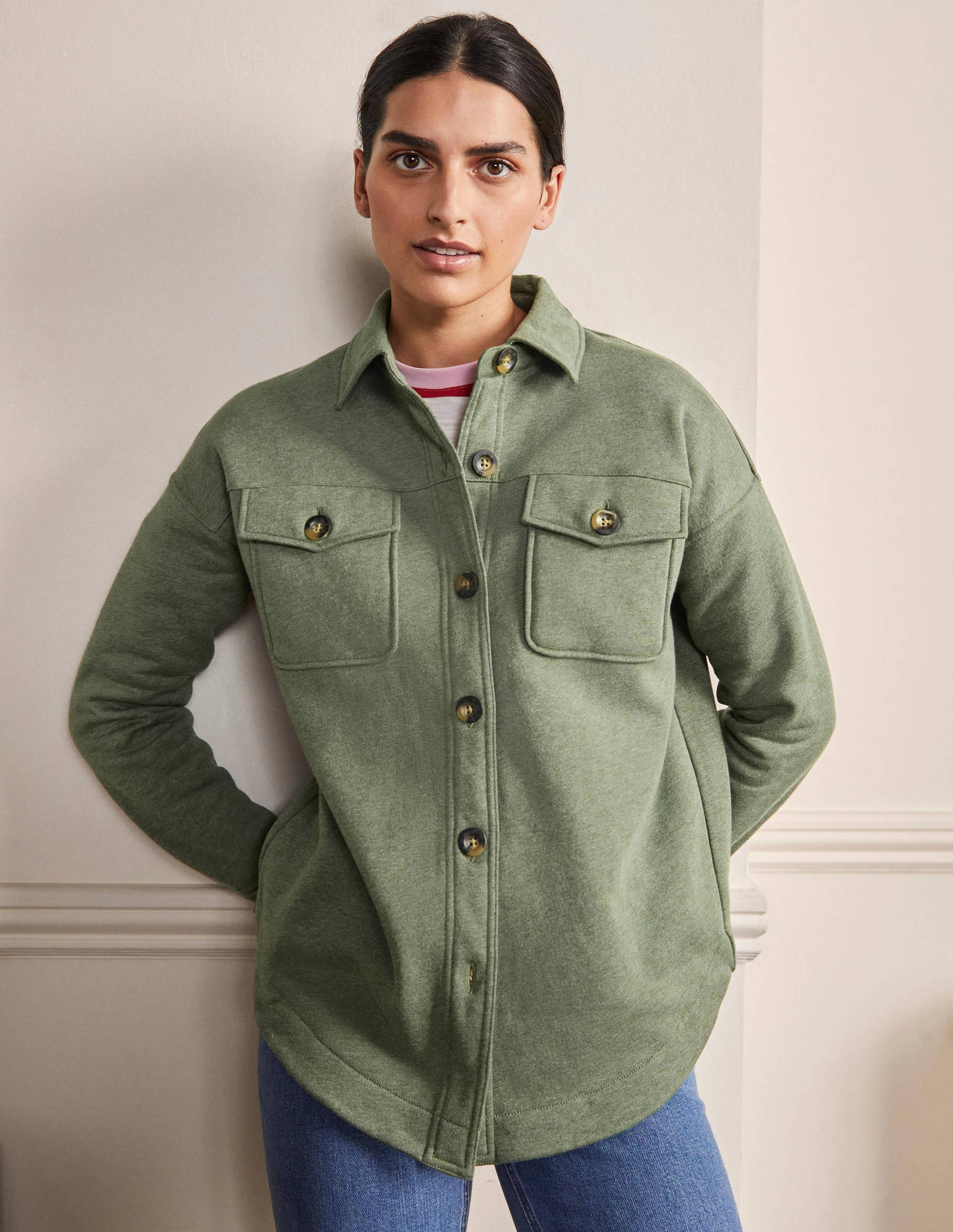 Jersey Shacket-Alder Marl-4