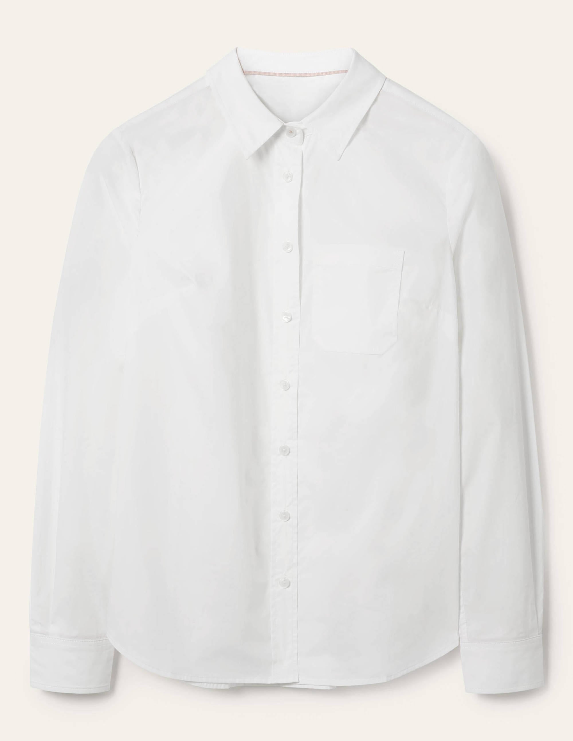 Classic Cotton Shirt-White - Image 9