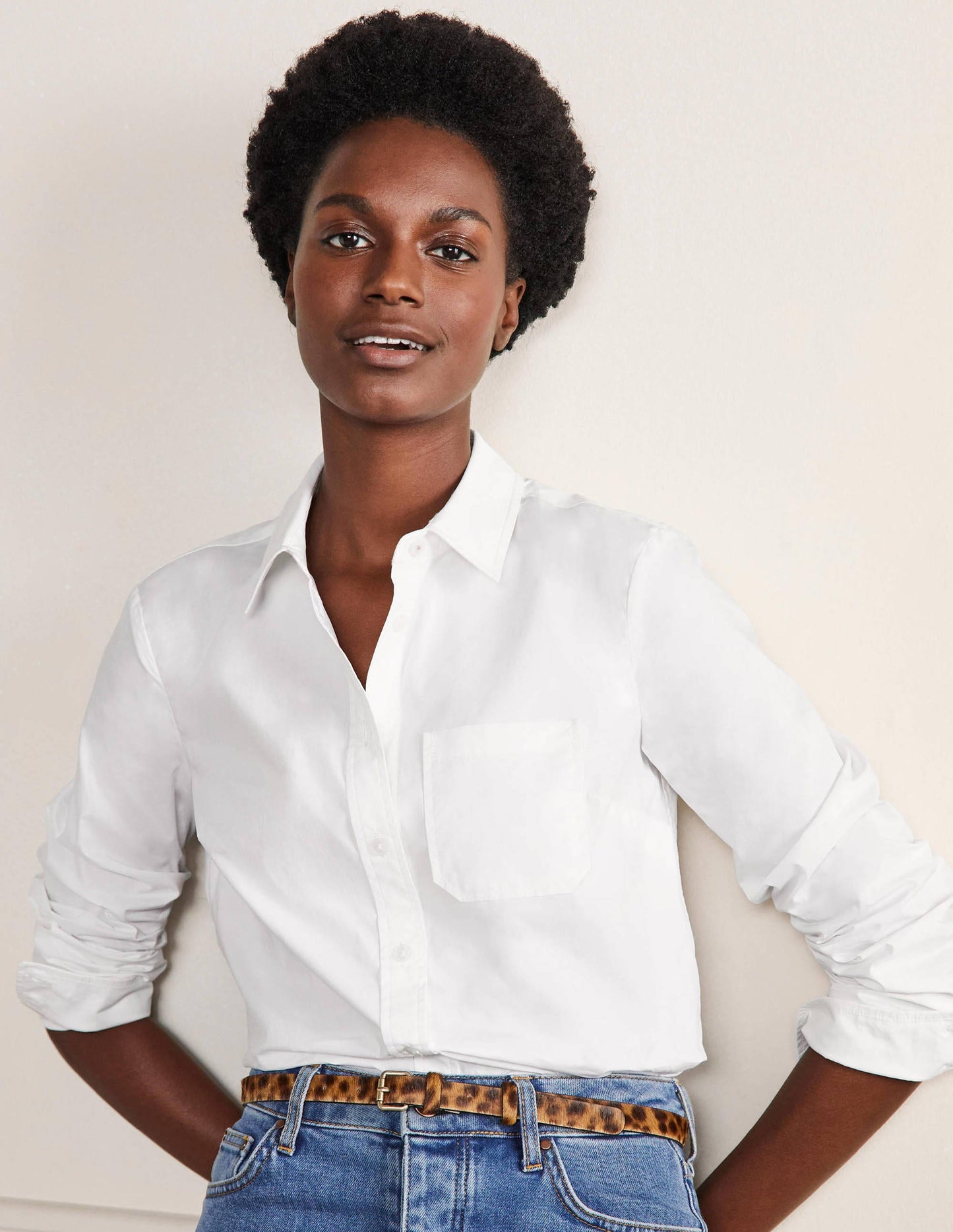 Classic Cotton Shirt-White