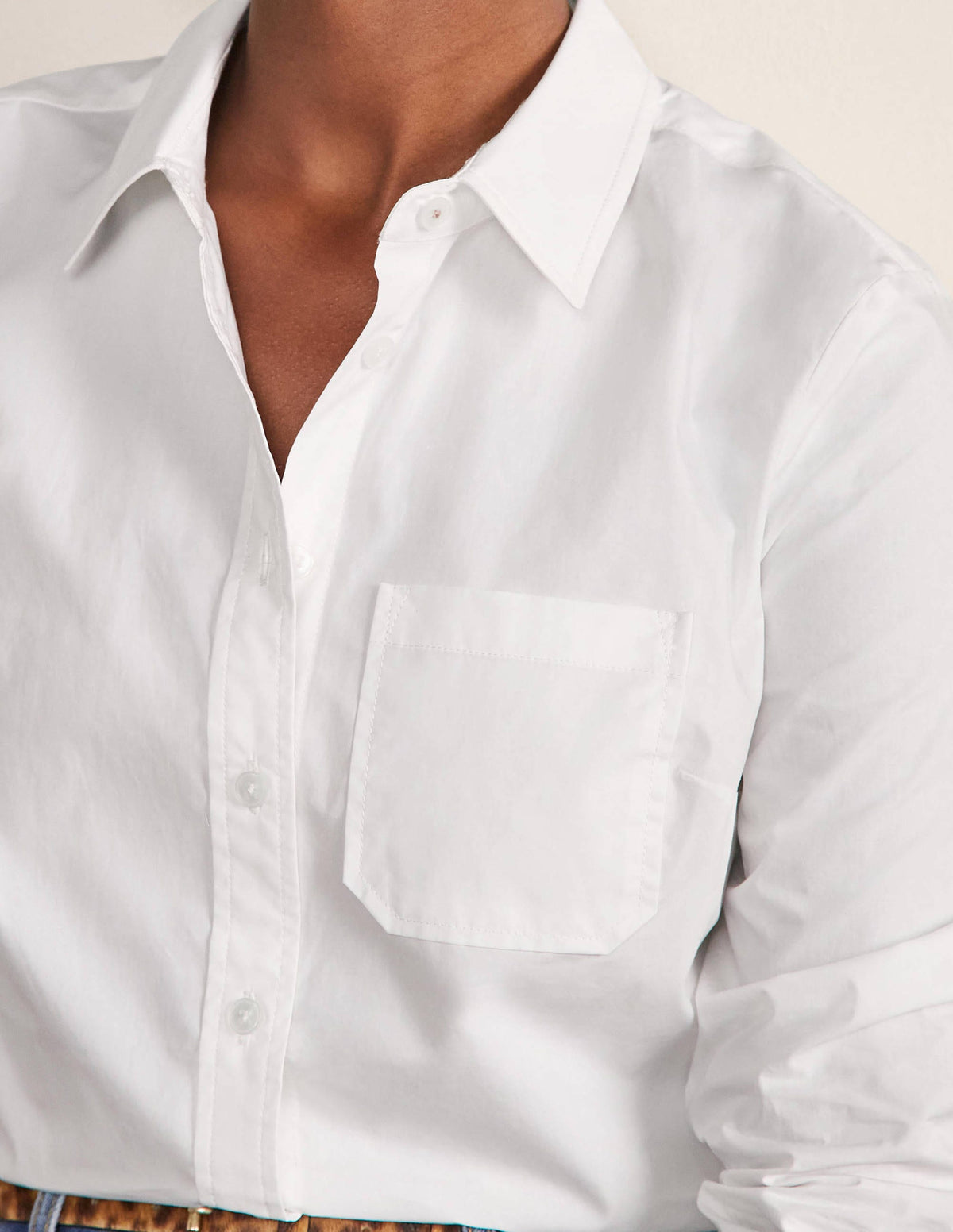 Classic Cotton Shirt-White - Image 2