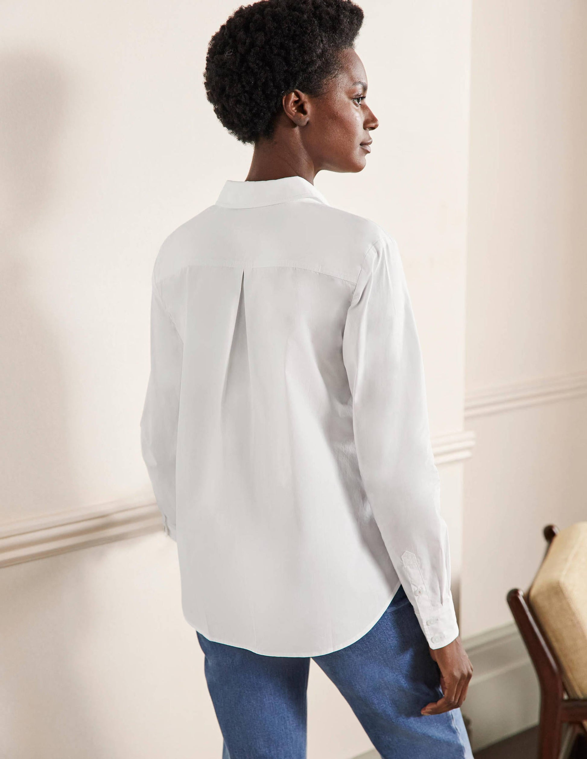 Classic Cotton Shirt-White-3