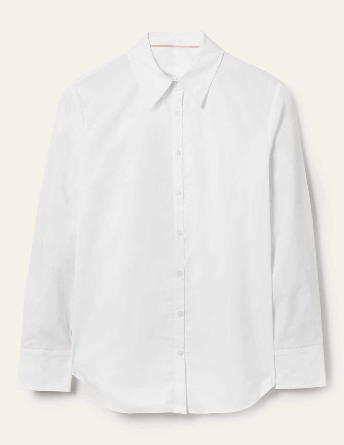 Relaxed Cotton Shirt-White - Image 7
