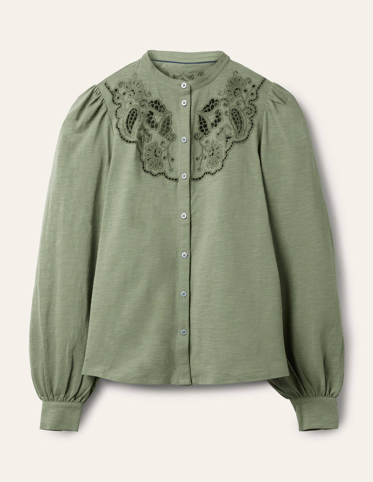 Cut Work Jersey Shirt-Alder-5