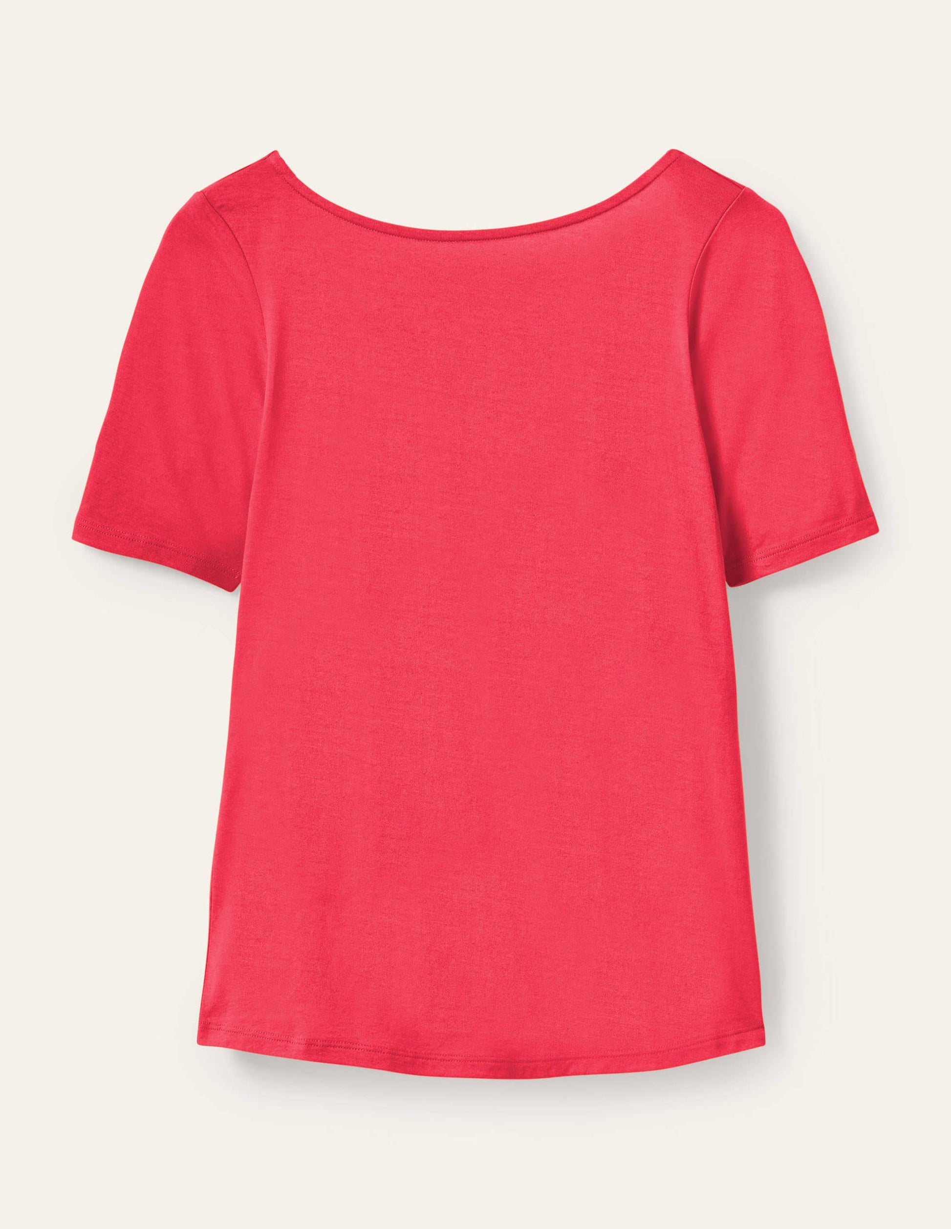 Supersoft Scoop Back T-Shirt-Radish-5
