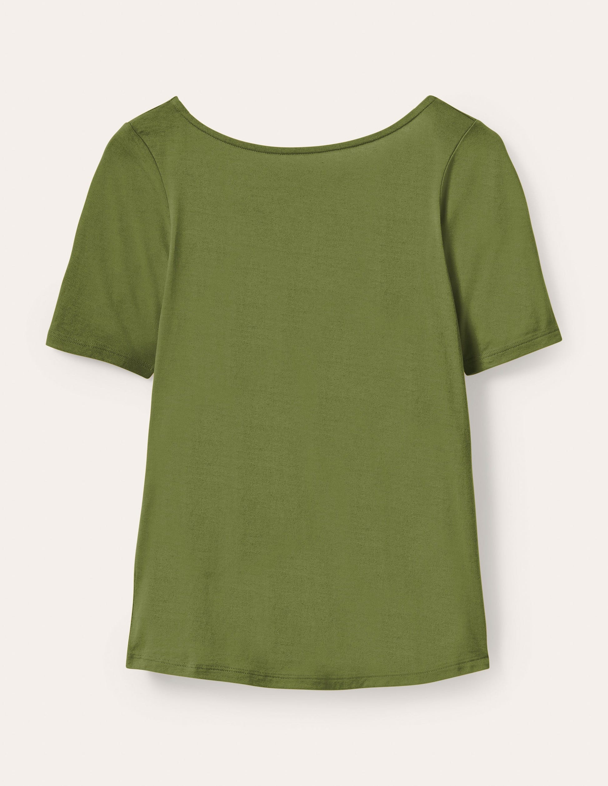Supersoft Scoop Back T-Shirt-Pea-6