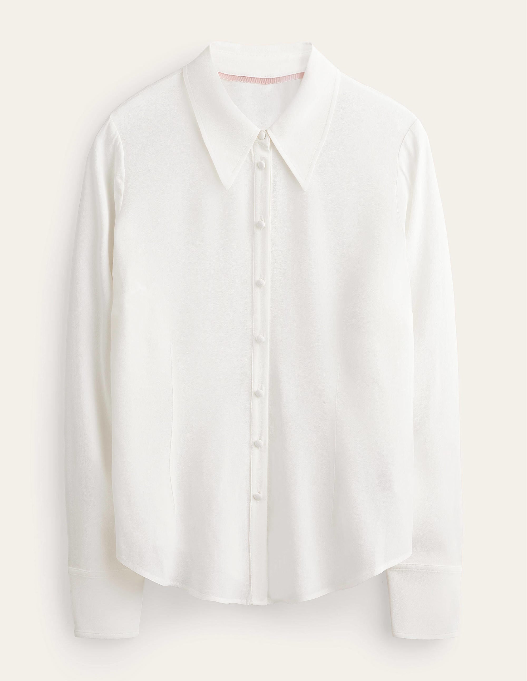 Silk Shirt-Ivory - Image 8