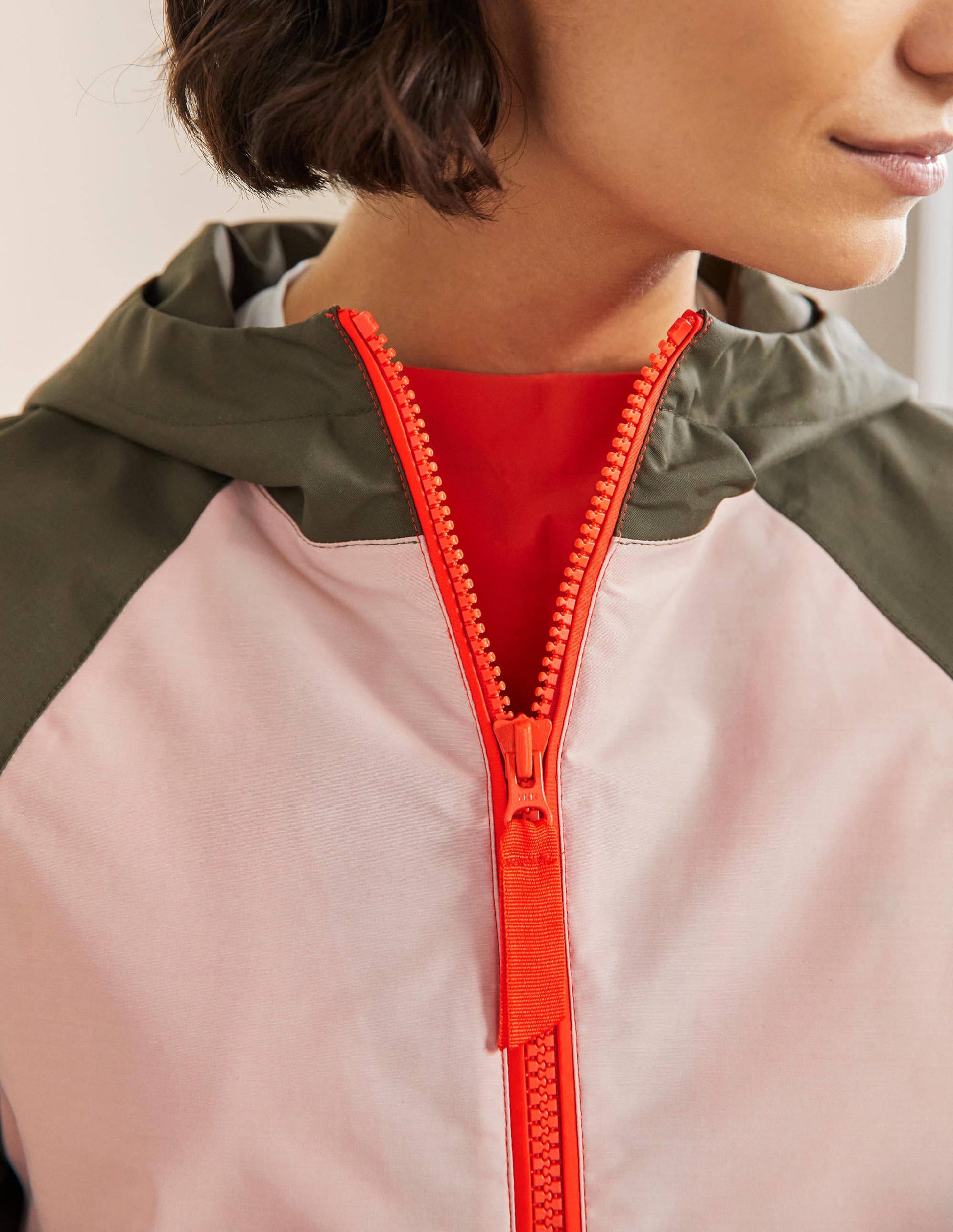 Belle Packaway Anorak-Milkshake/Khaki-2