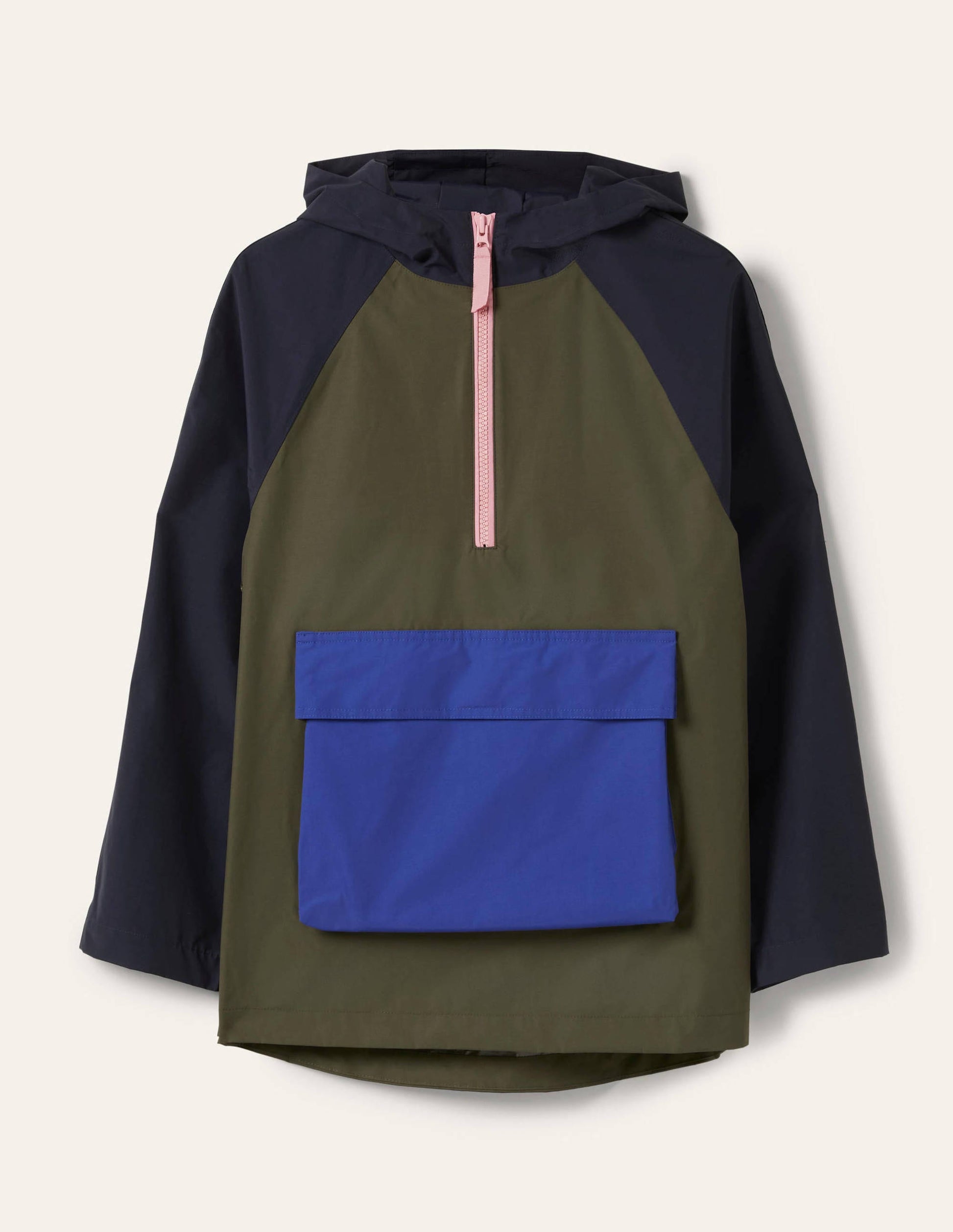 Belle Packaway Anorak-Navy/Khaki-6