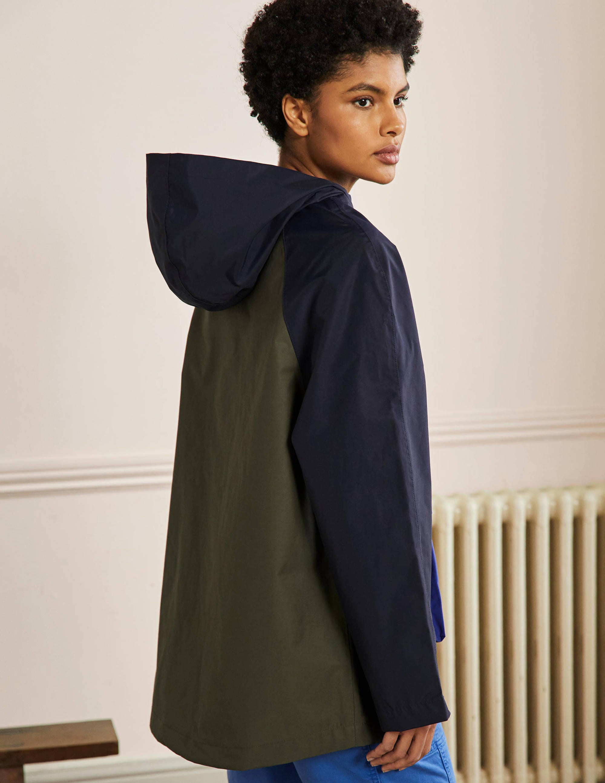 Belle Packaway Anorak-Navy/Khaki - Image 3