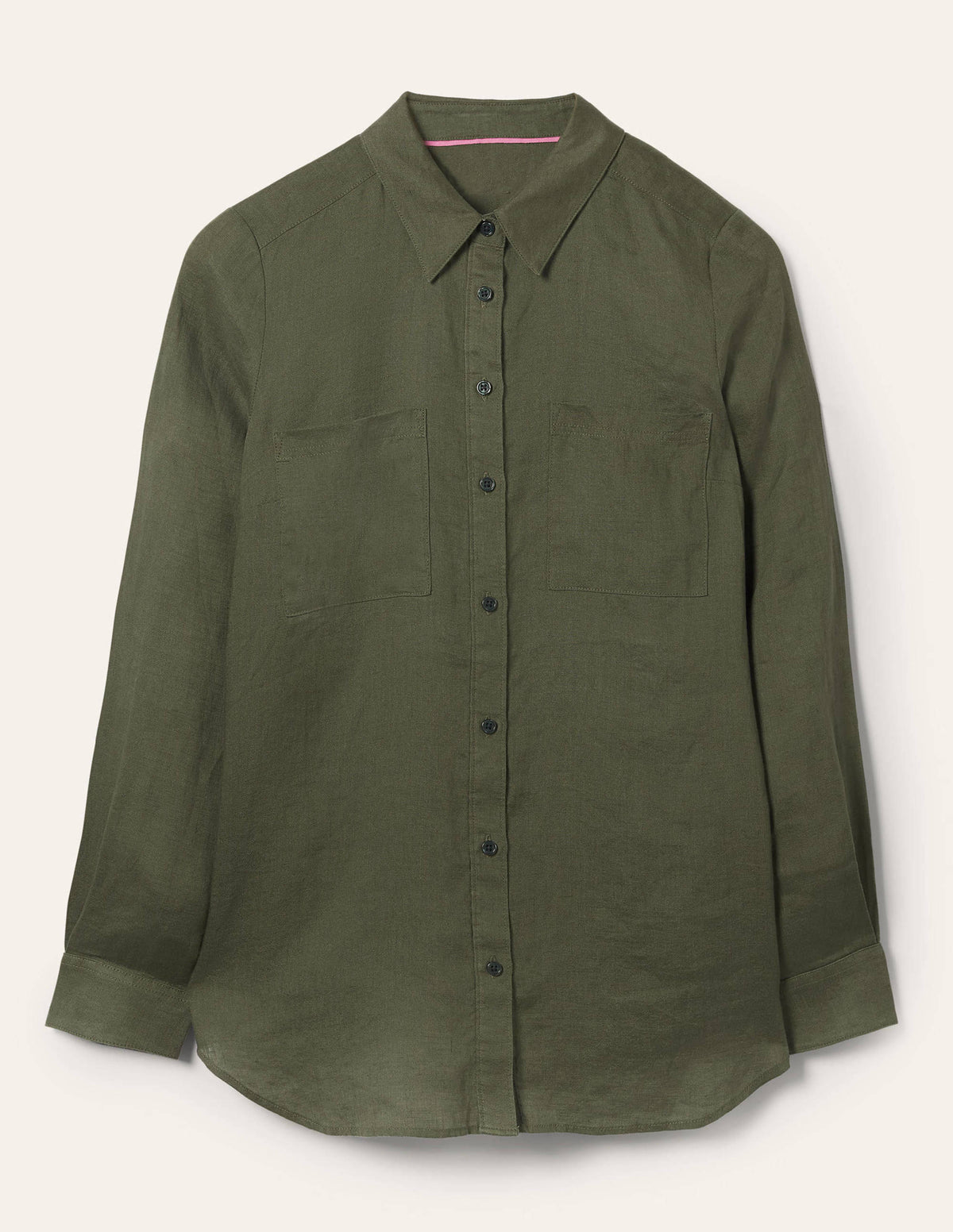 Linen Shirt-Marsh Green - Image 5
