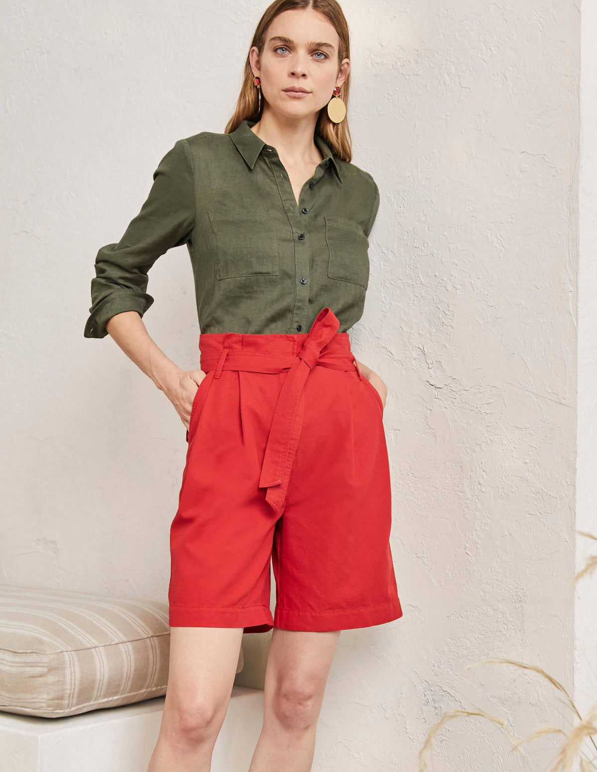 Linen Shirt-Marsh Green - Image 4