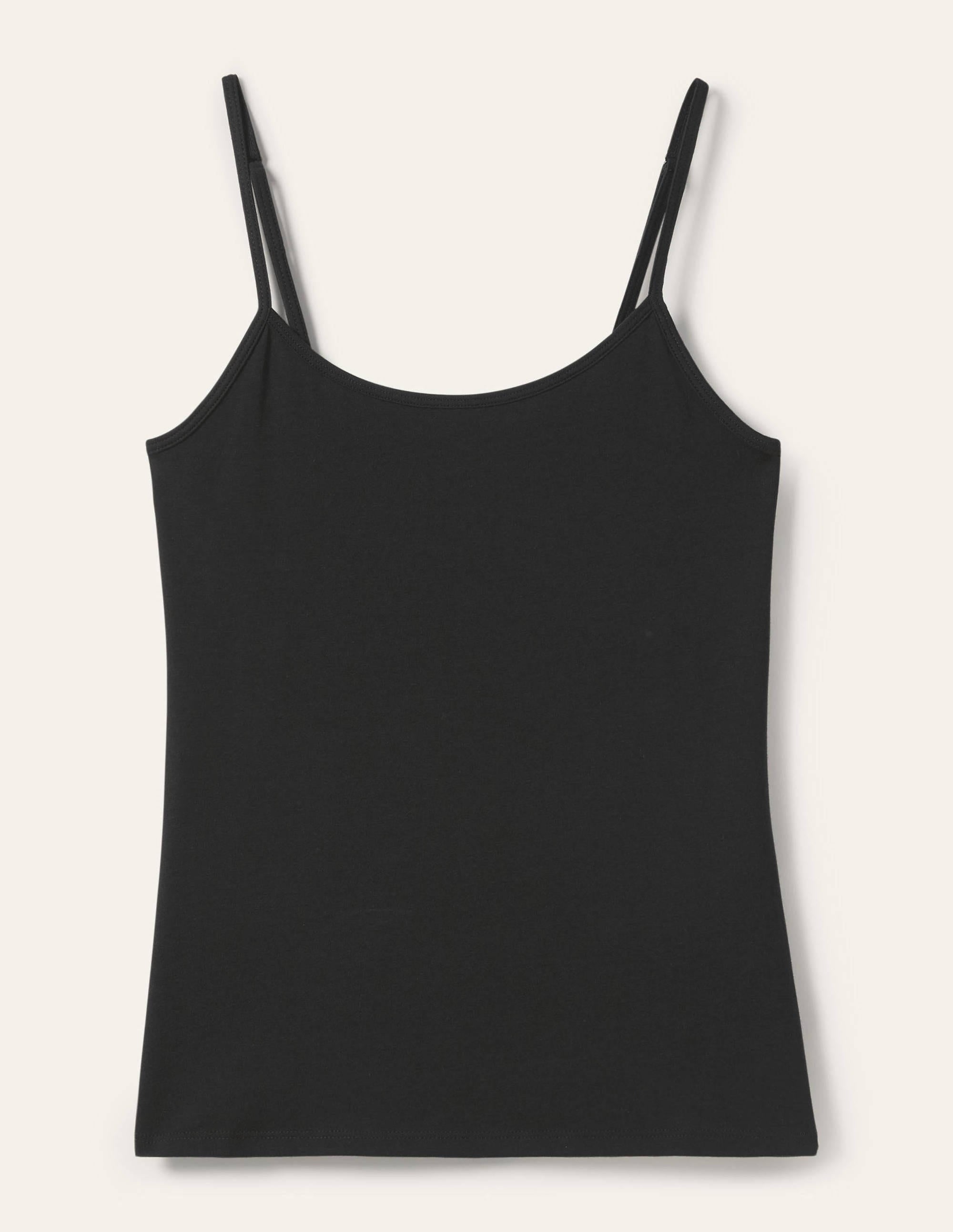 Plain Cami Top-Black - Image 9