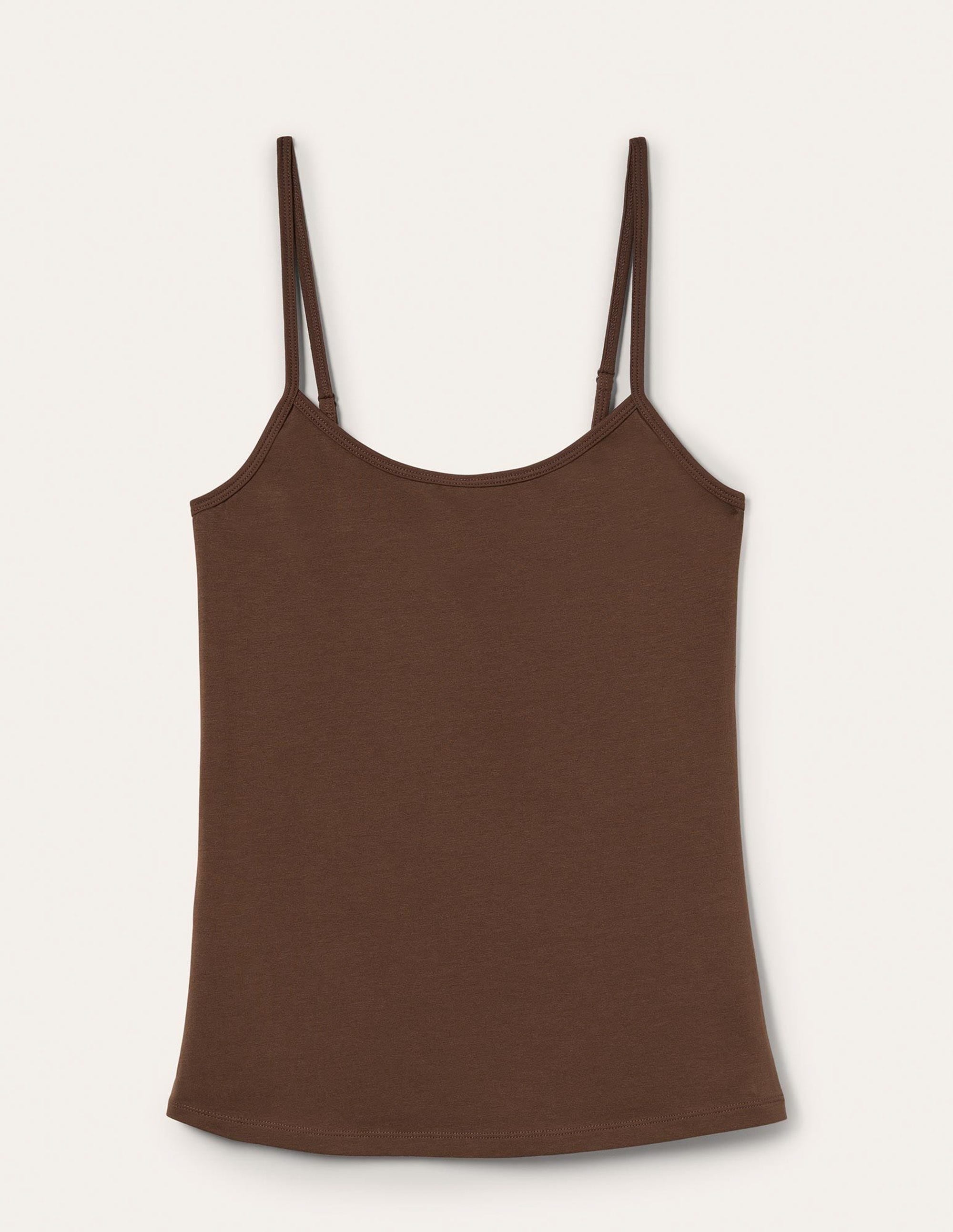 Plain Cami Top-Medium Brown - Image 9