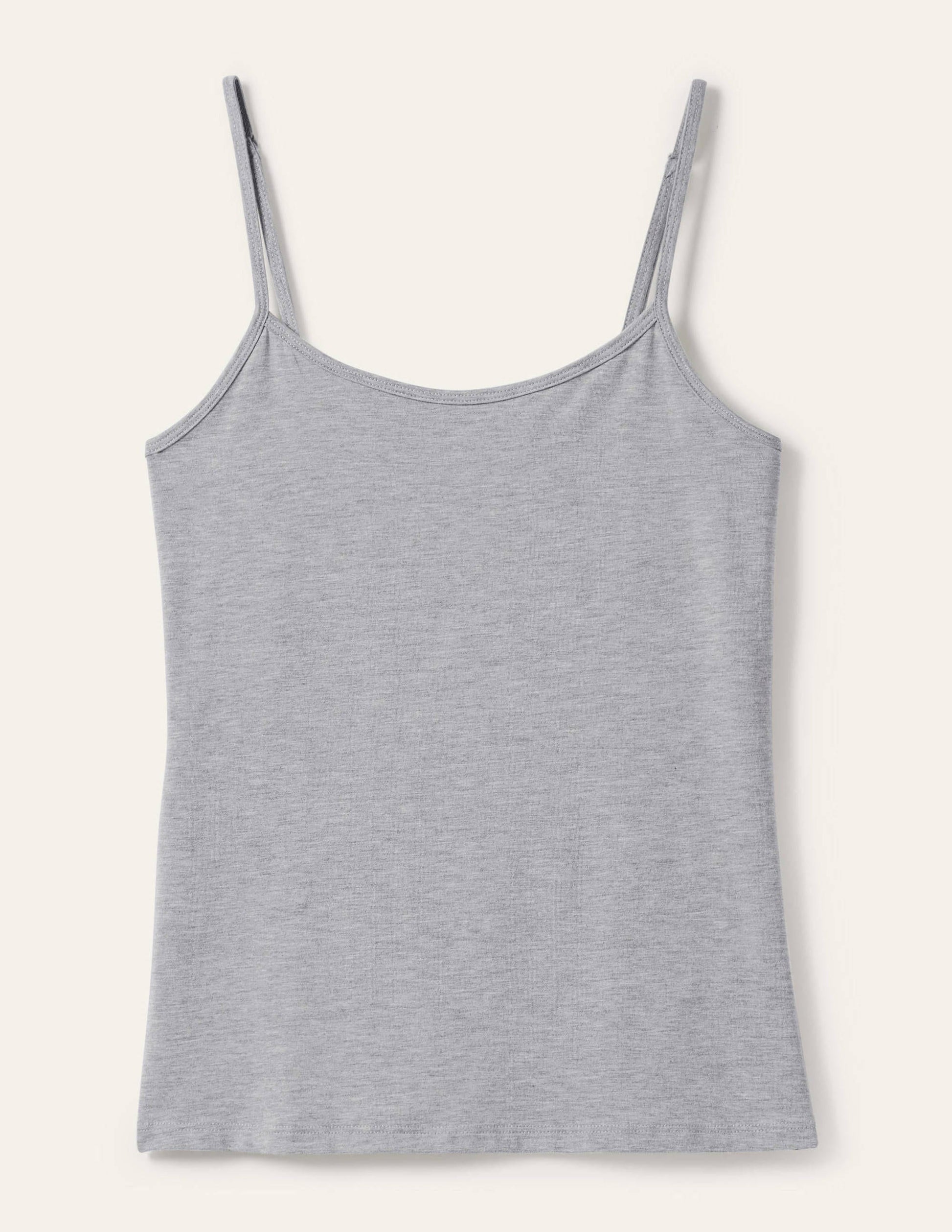 Plain Cami Top-Grey Marl-7