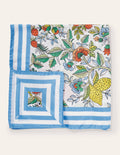 Silk Scarf-Ivory, Tropic Meadow