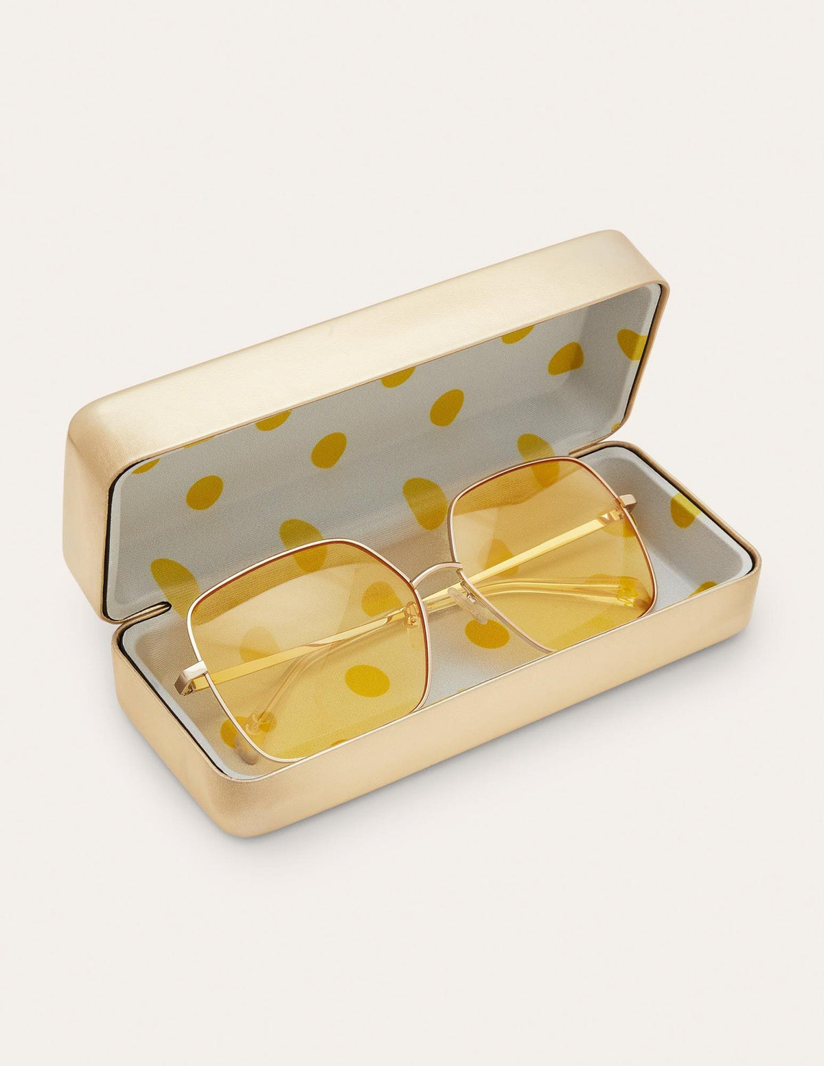 Wire Frame Sunglasses-Yellow - Image 2