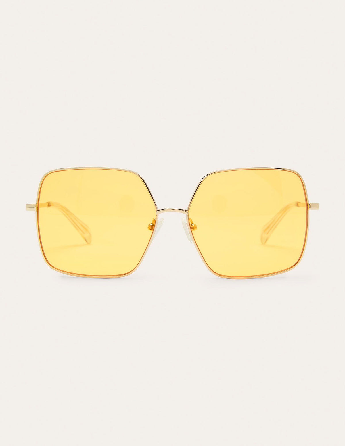Wire Frame Sunglasses-Yellow - Image 3