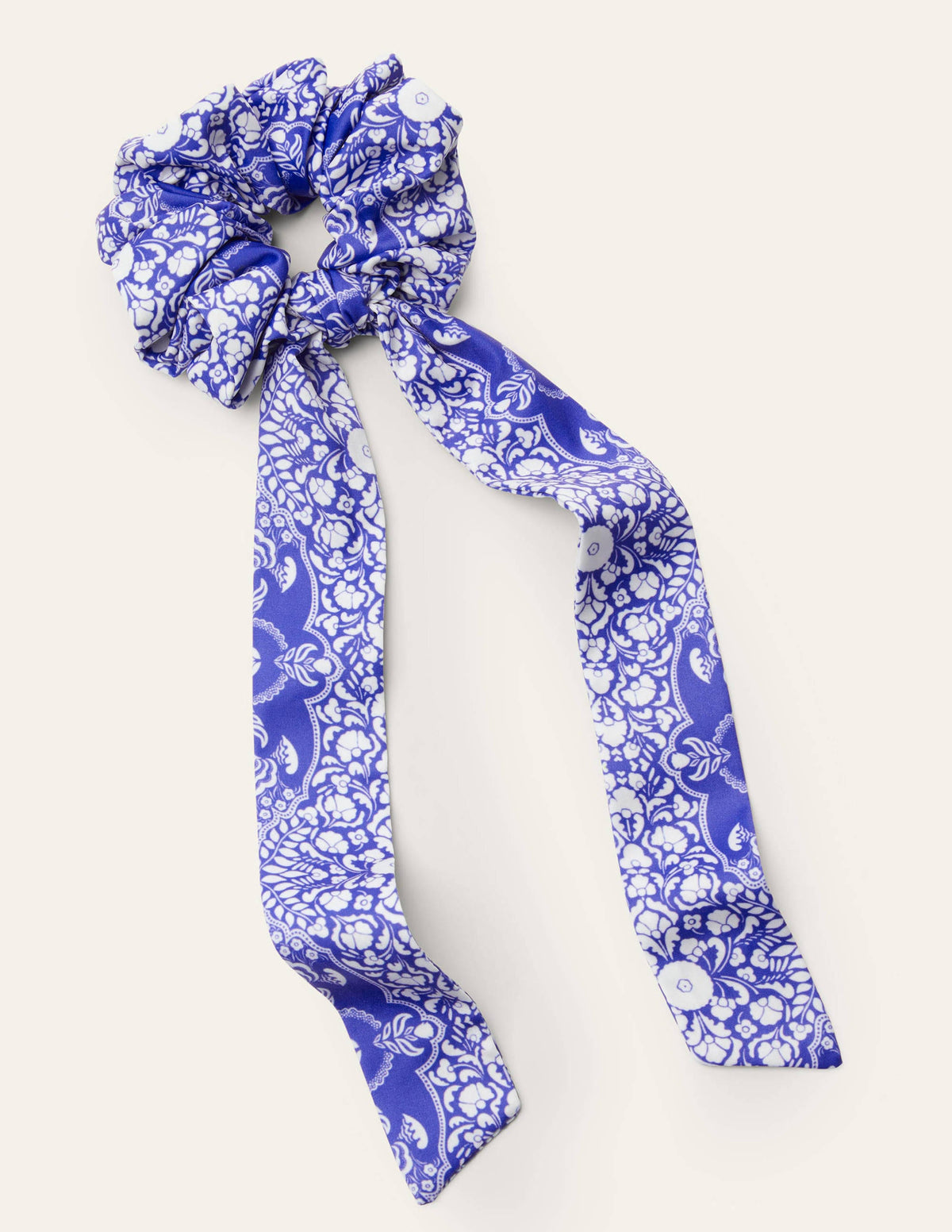 Scarf Hair Scrunchie-Bluebell, Passion Bloom - Image 1