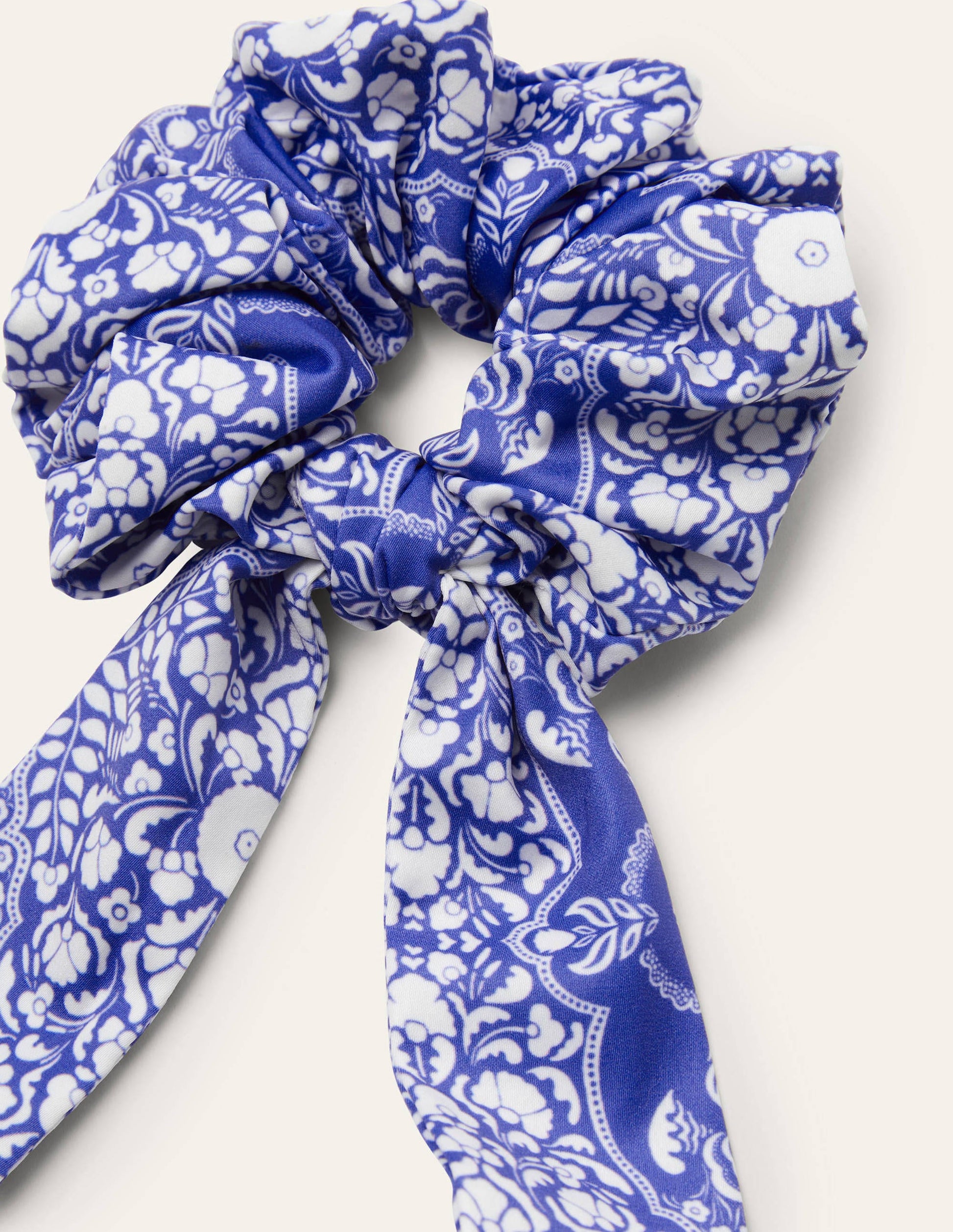 Scarf Hair Scrunchie-Bluebell, Passion Bloom-2