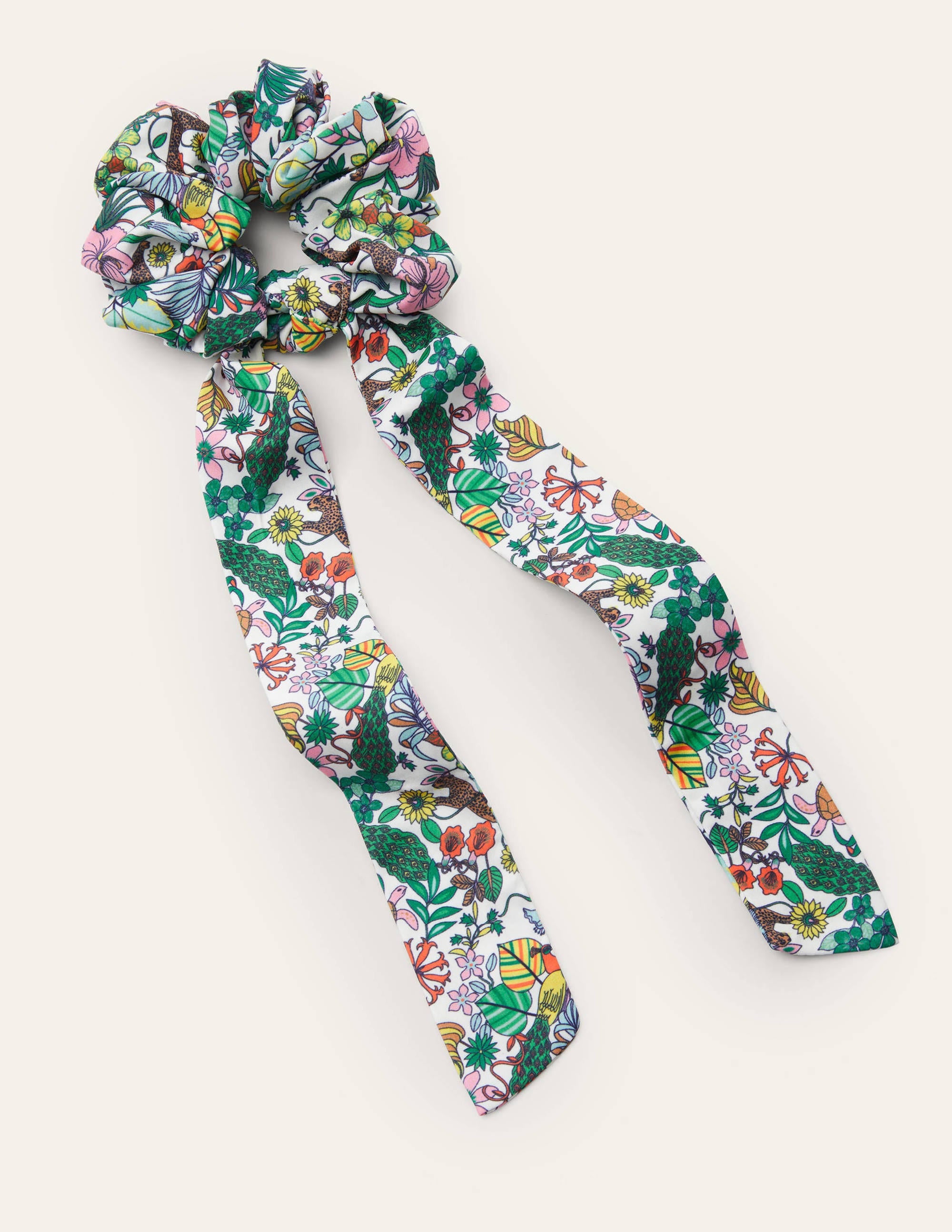 Scarf Hair Scrunchie-Multi, Exotic Paradise - Image 1