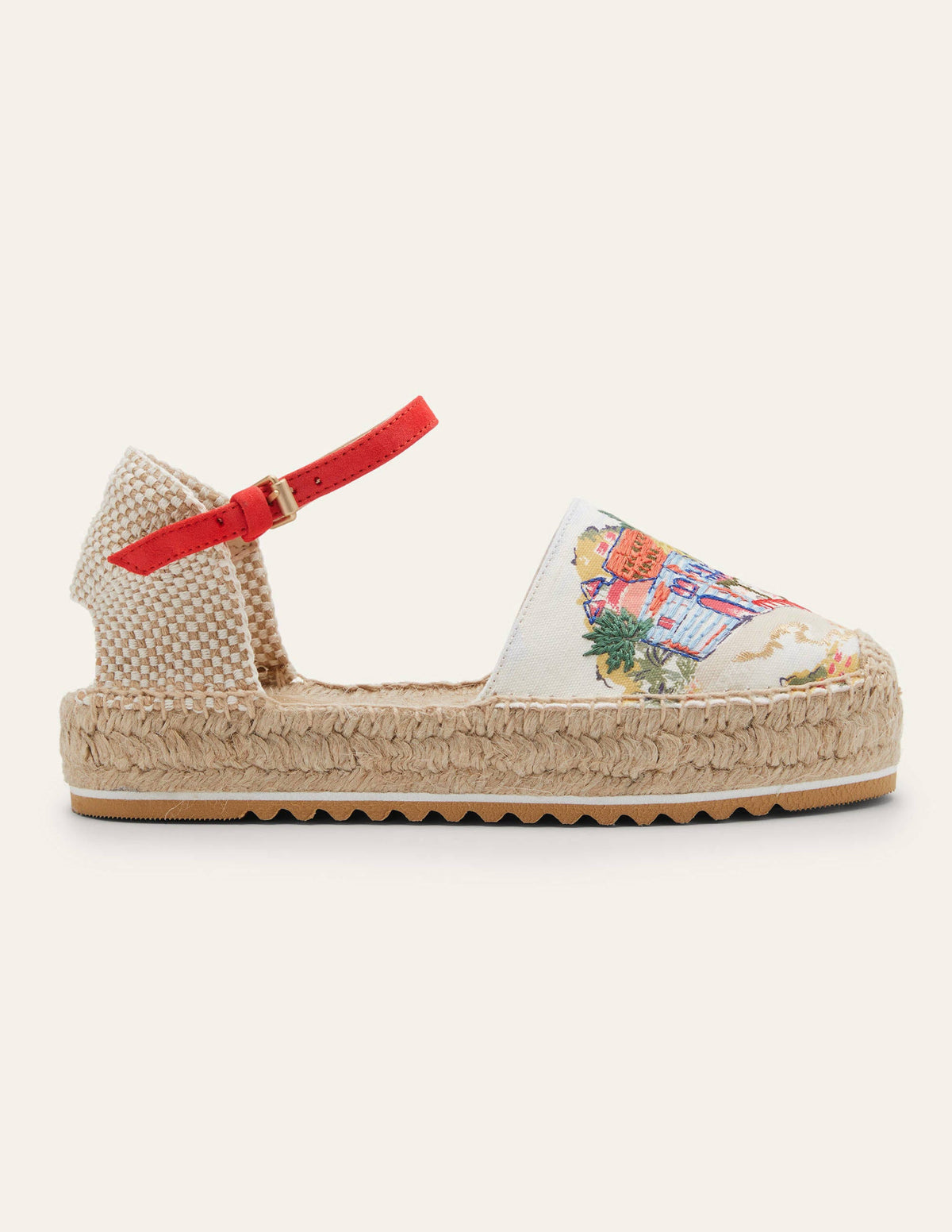 Flatform Espadrilles-Ivory, Paradise Bay - Image 2