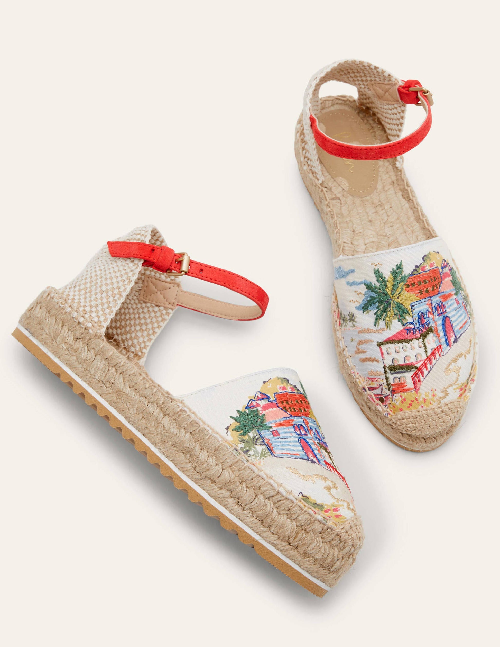 Flatform Espadrilles-Ivory, Paradise Bay-1