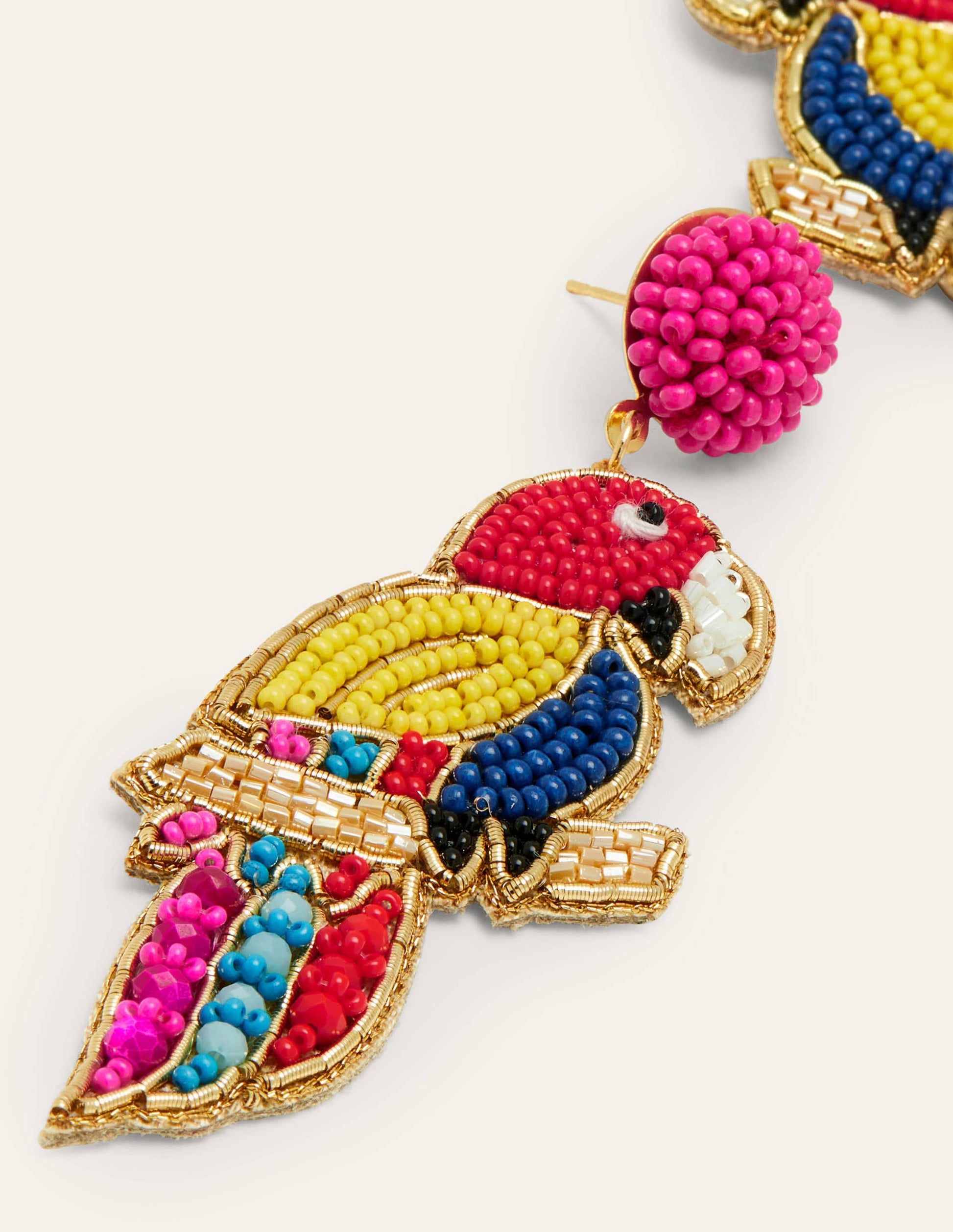 Beaded Earrings-Parrot-2