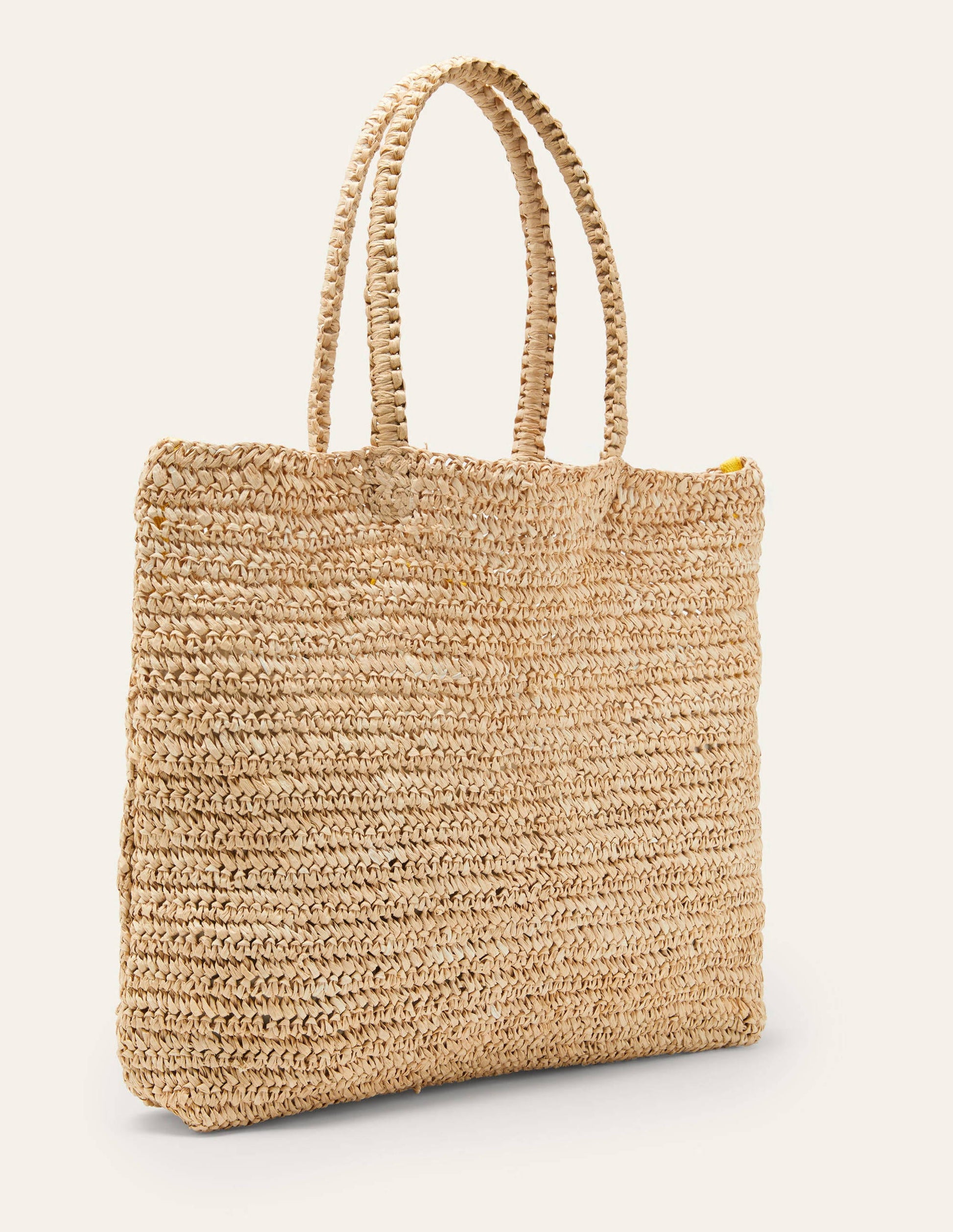 Soft Straw Bag-Lemon-3