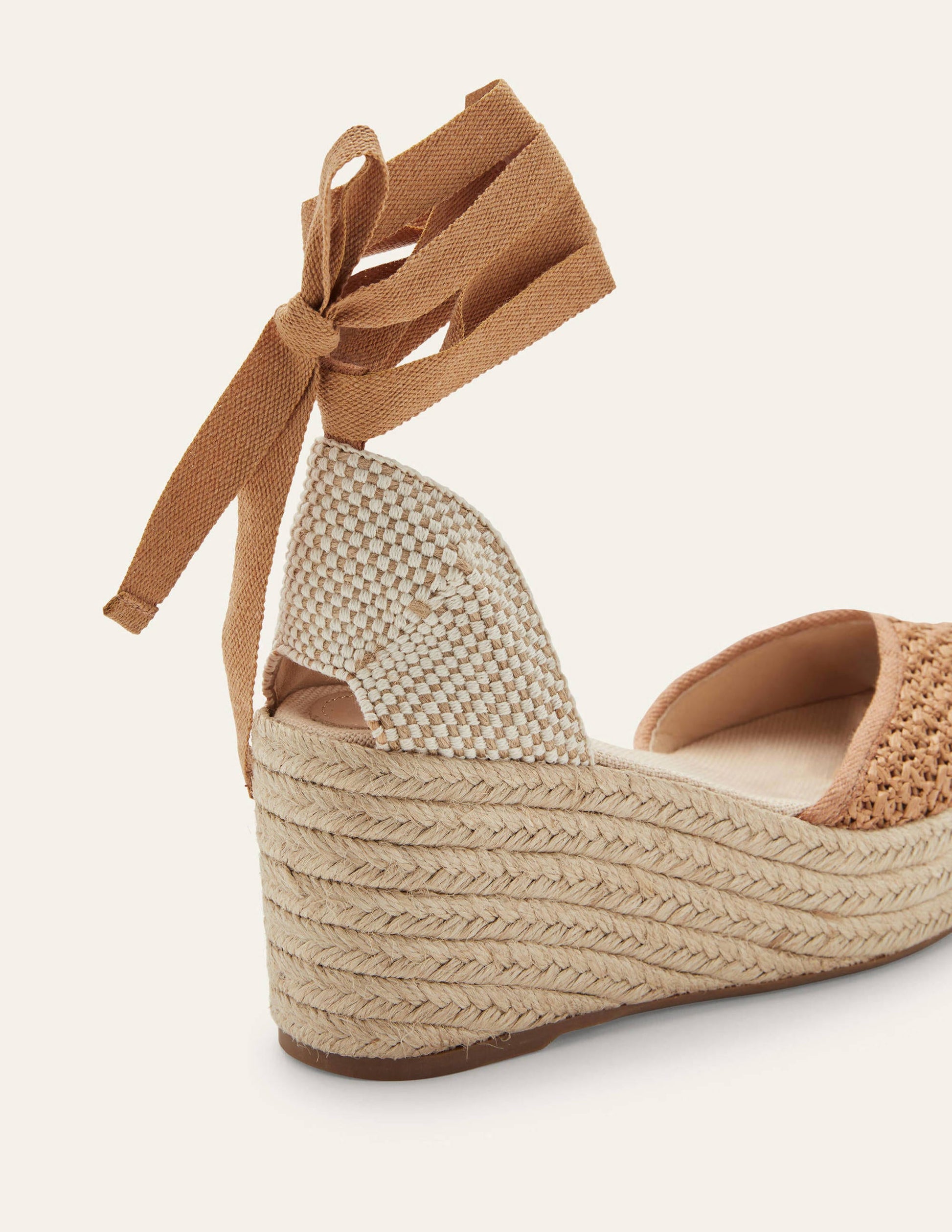 High Espadrille Wedges-Tan Woven-3