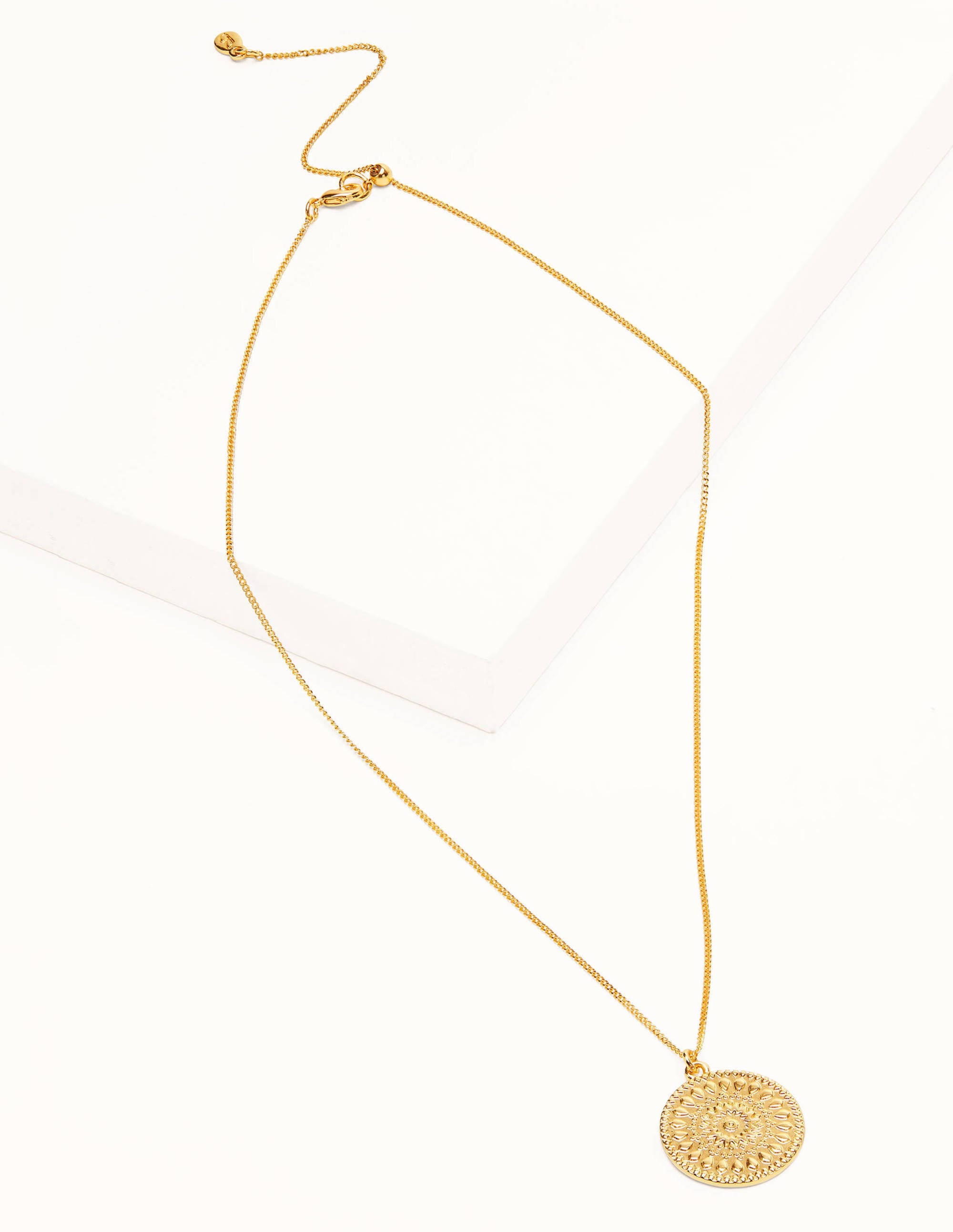 Motif Disc Pendant-Gold Metallic - Image 1